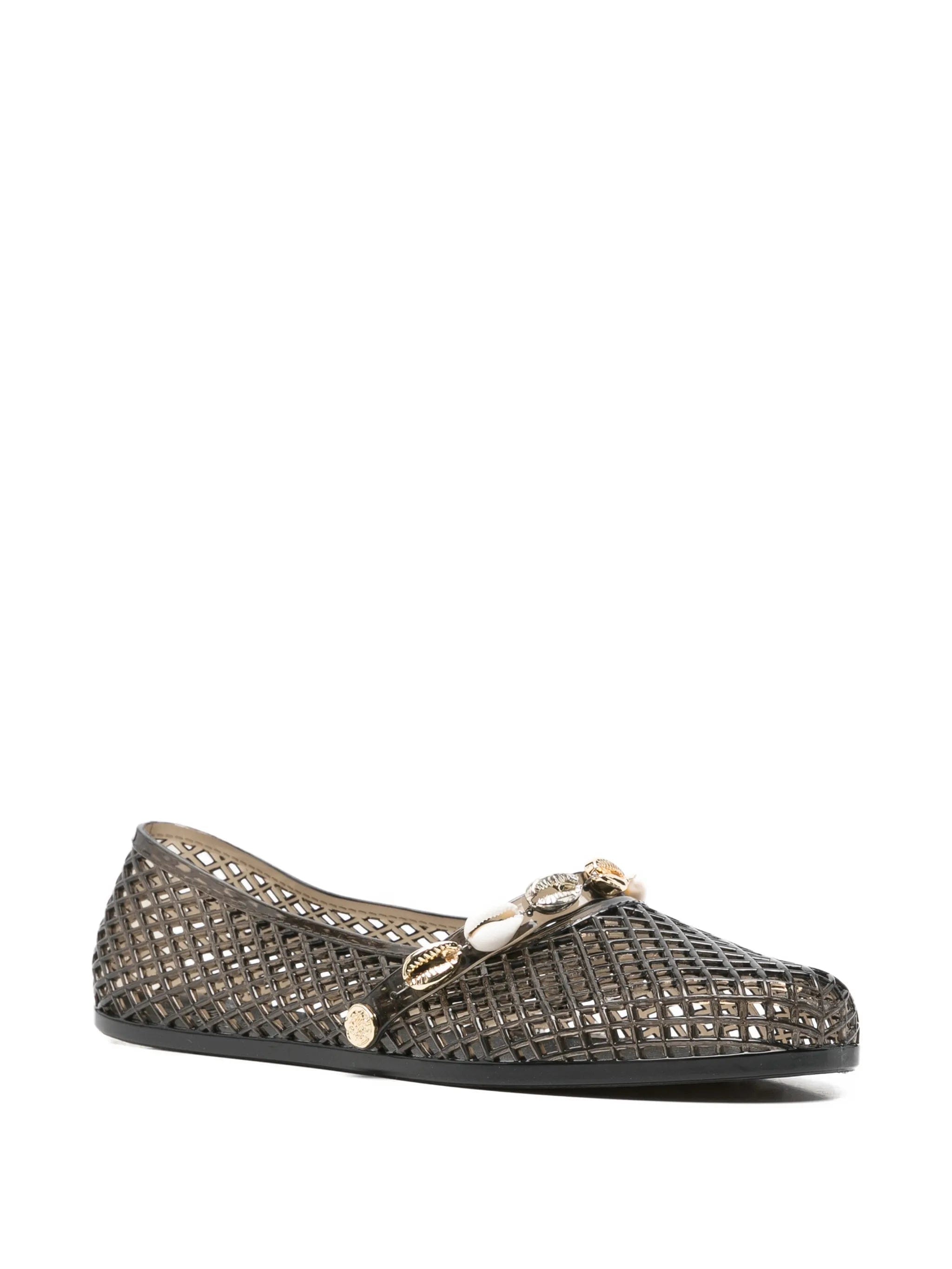 Ancient Greek Sandals Iro shell - embellished ballet flats