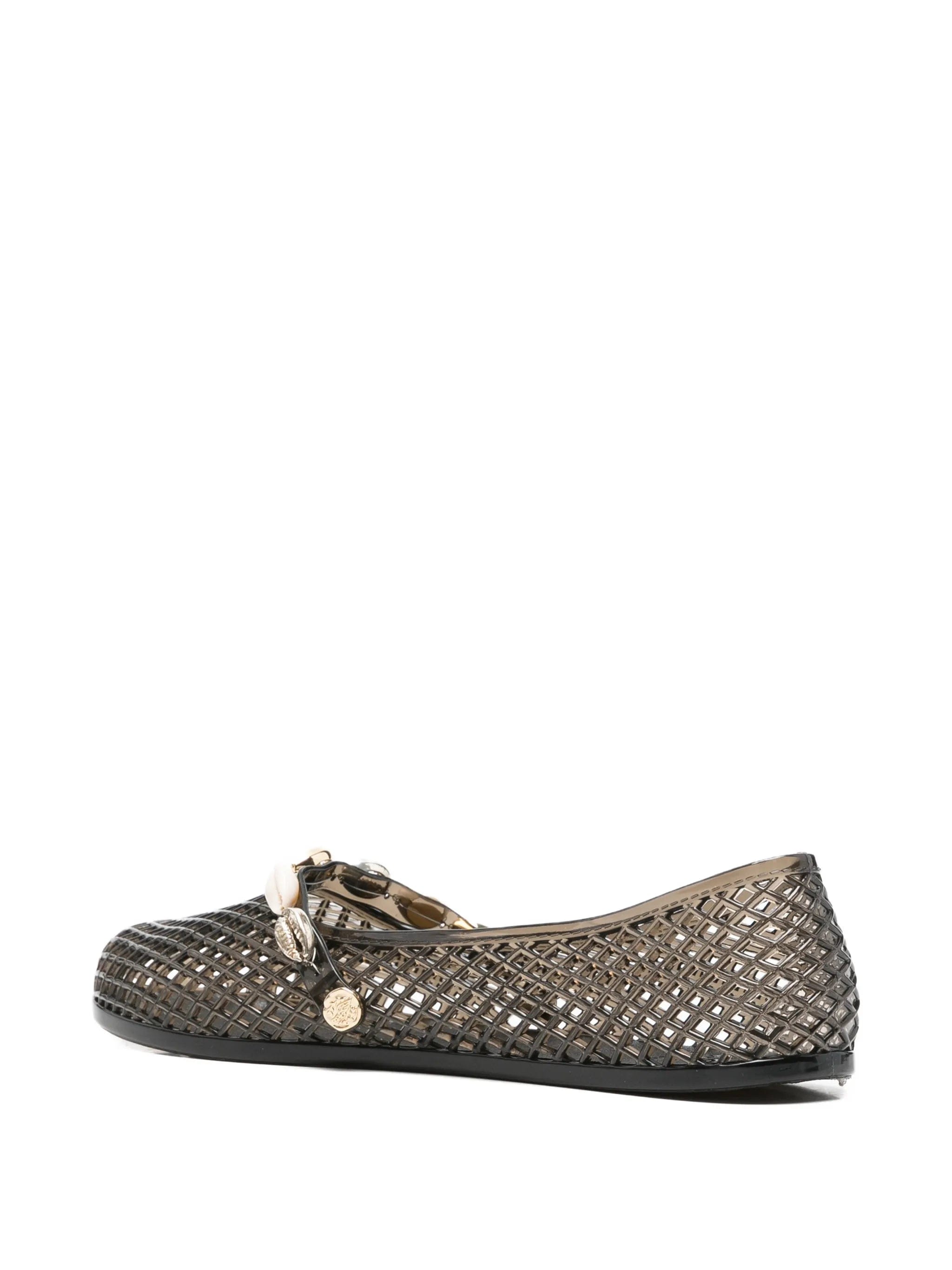Ancient Greek Sandals Iro shell - embellished ballet flats
