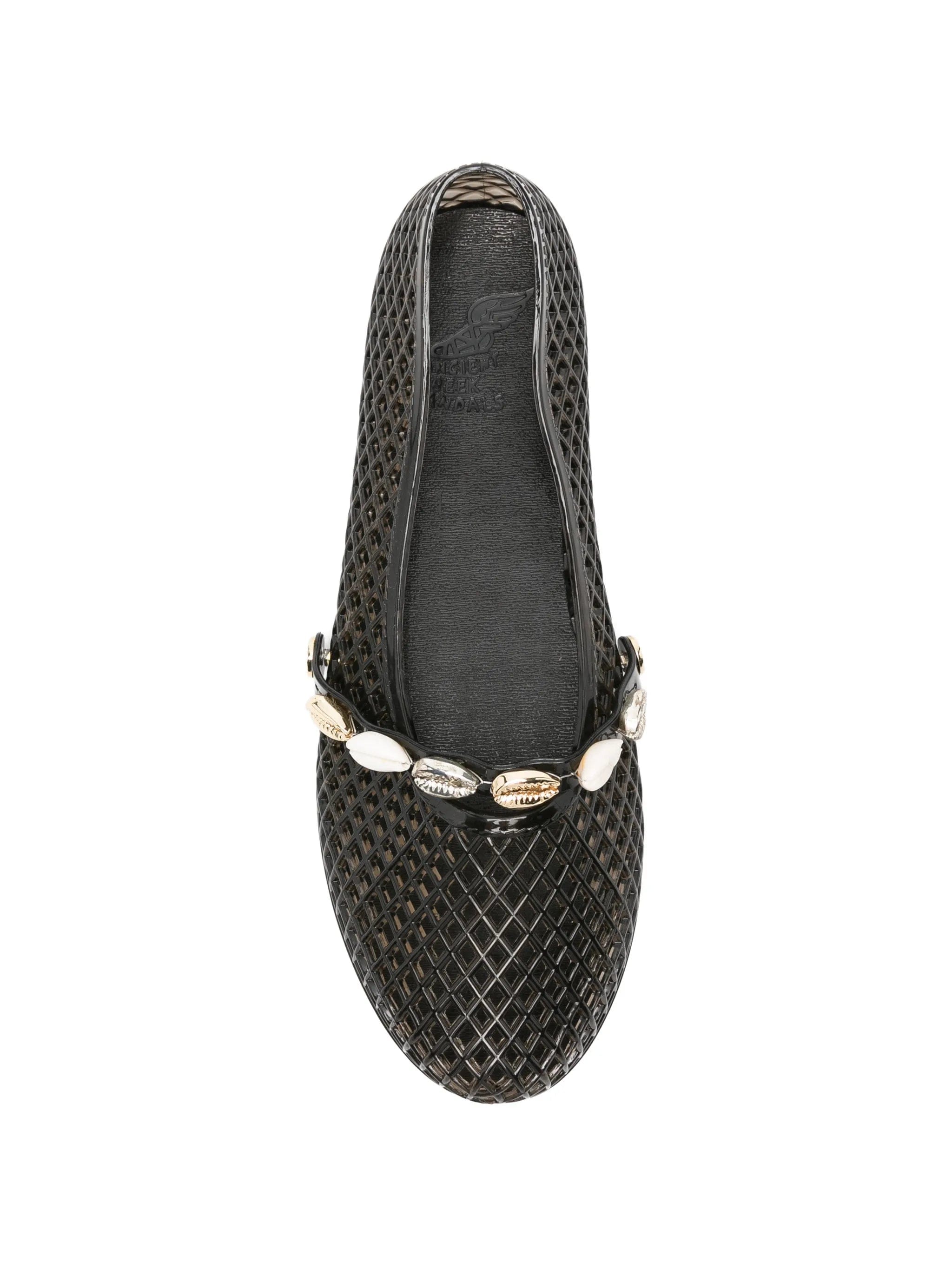 Ancient Greek Sandals Iro shell - embellished ballet flats