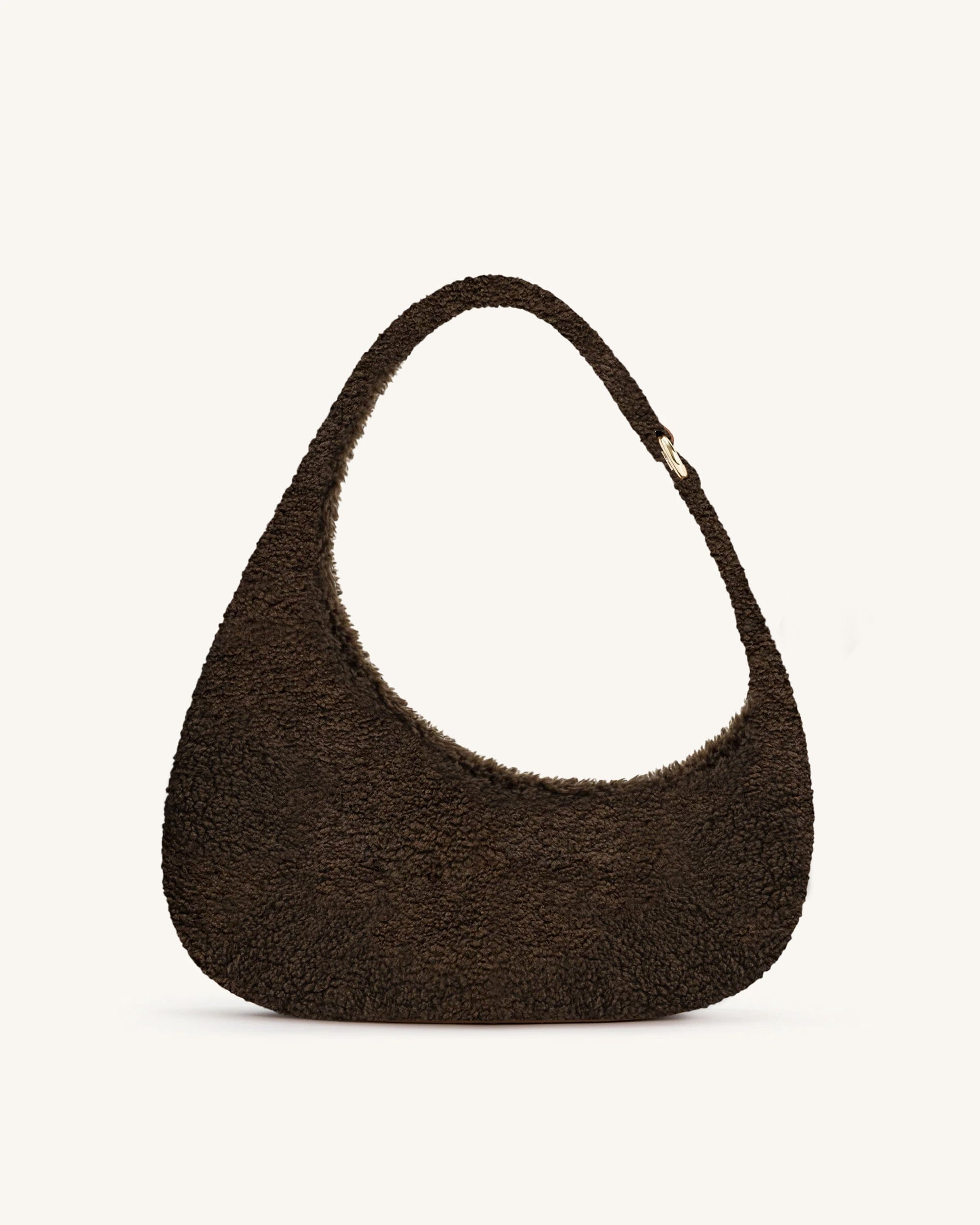 Jw Pei Harlee Faux Fur Shoulder Bag Dark Brown