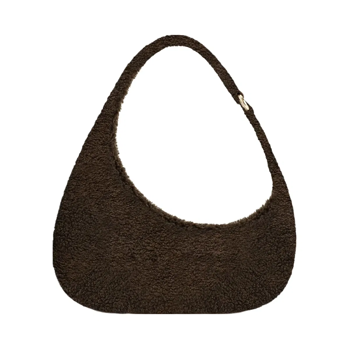 Jw Pei Harlee Faux Fur Shoulder Bag Dark Brown