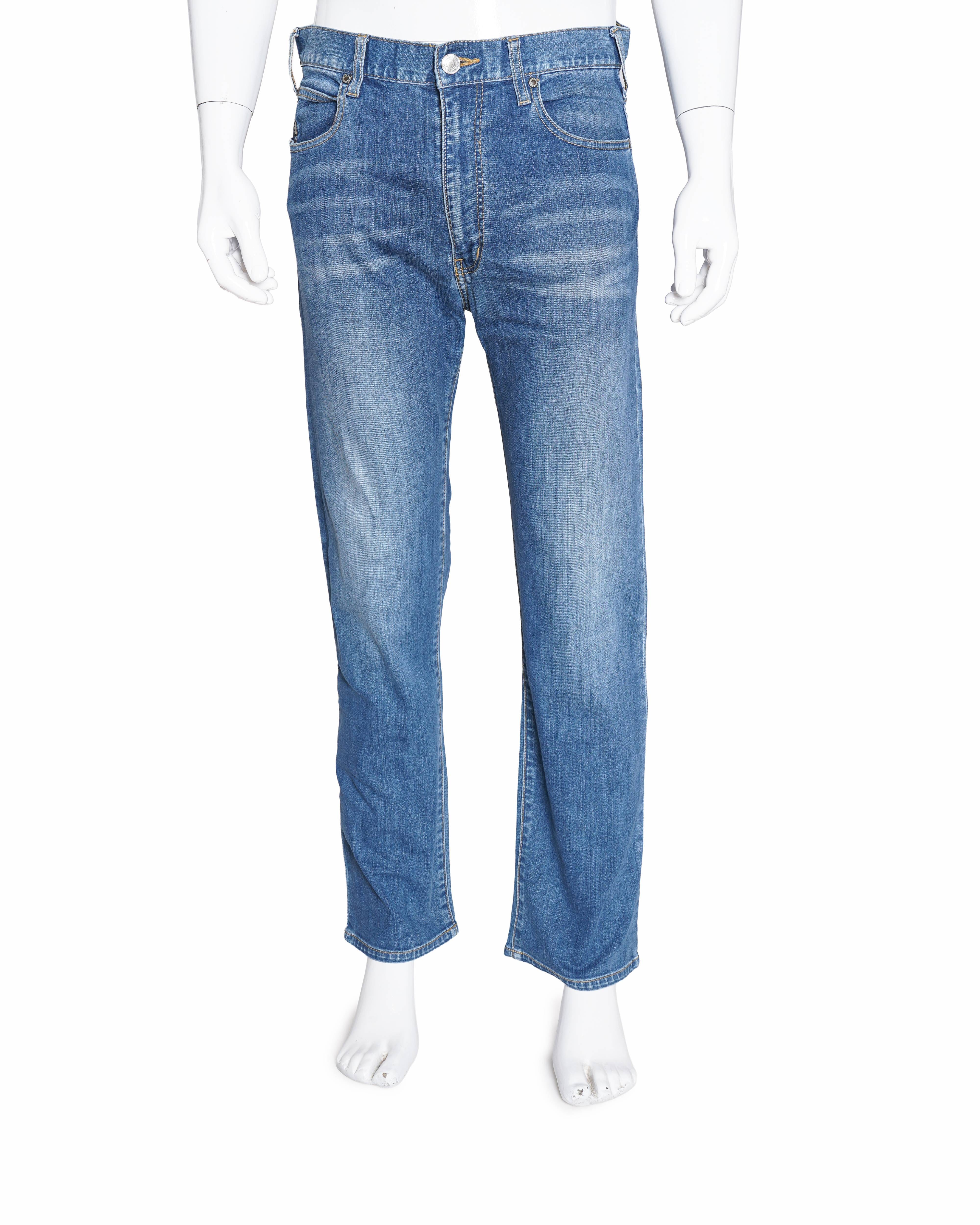 Armani Emporio Armani Men's Straight - Leg Blue Jeans