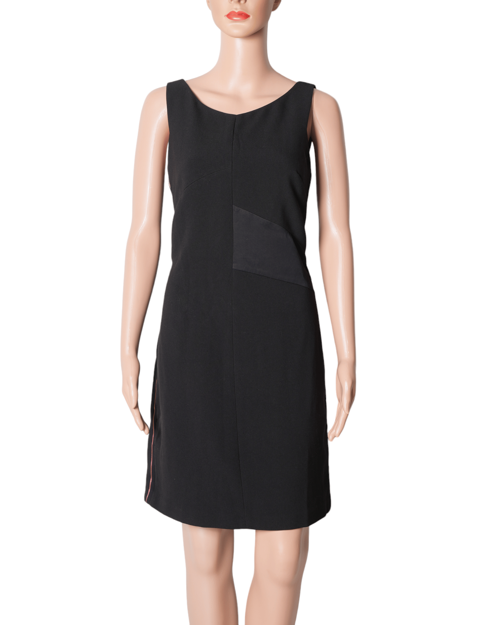 Armani NEW Armani Exchange Black Dress With Copper Colour Strap Detail