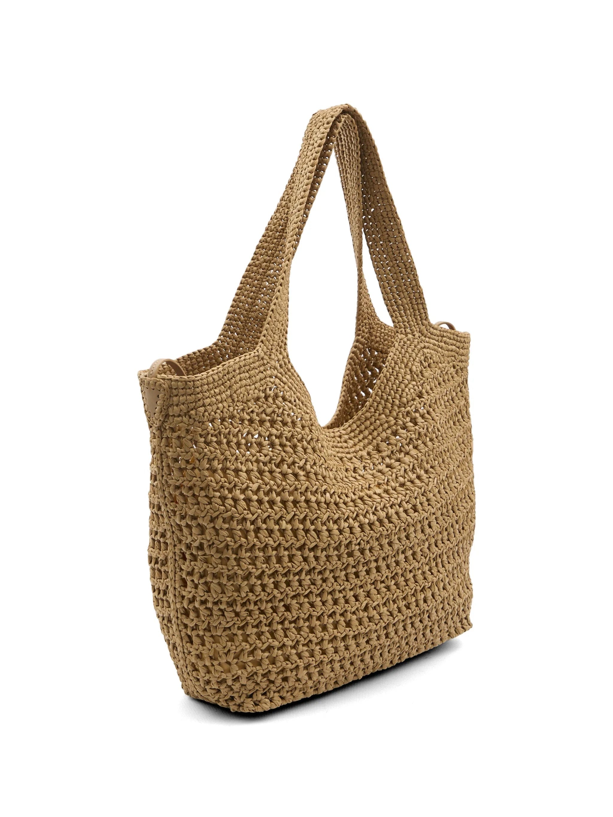 Tod's crochet raffia shopping bag