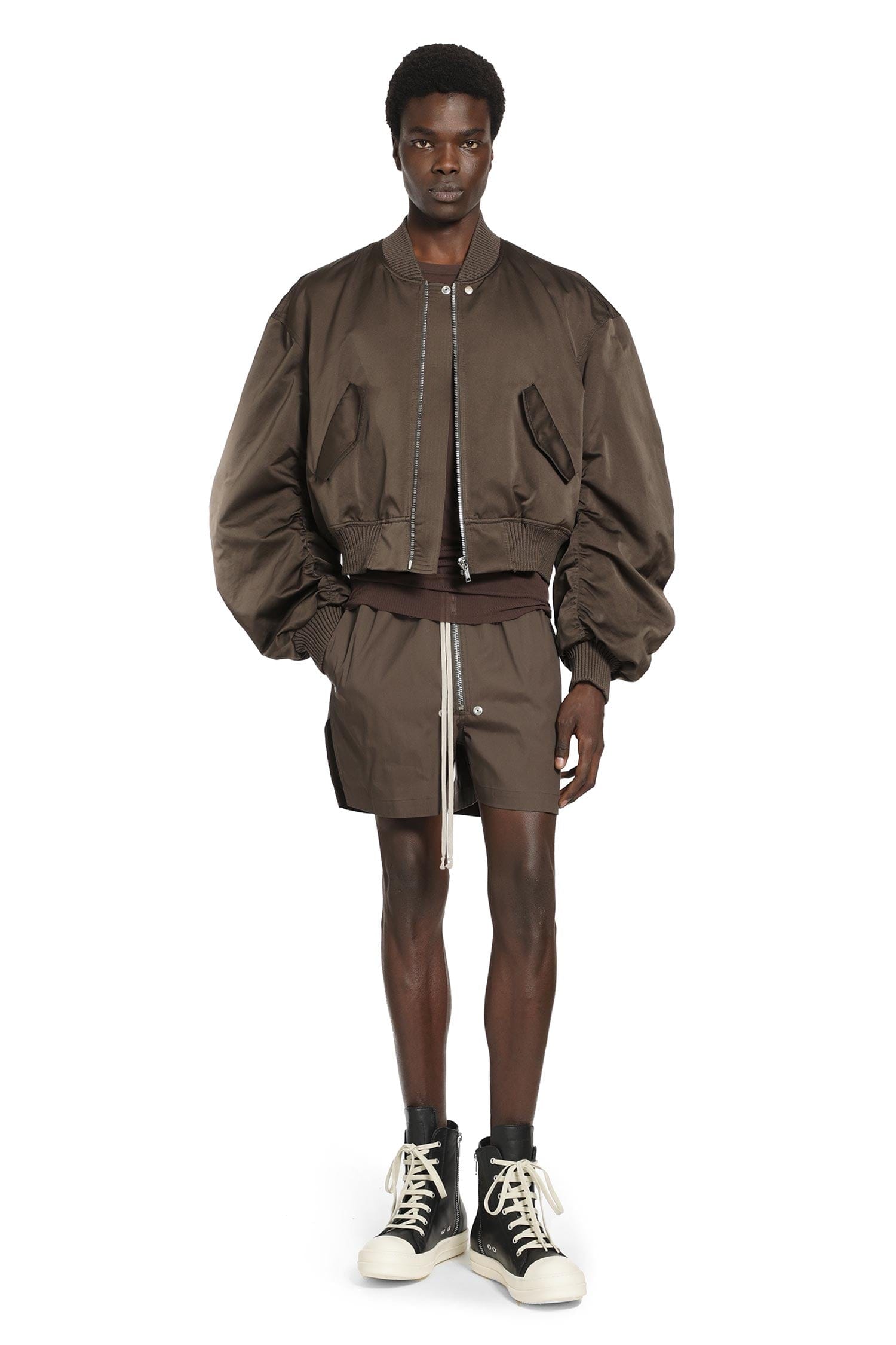 RICK OWENS Temple Secchia Flight in Tech Duchesse
