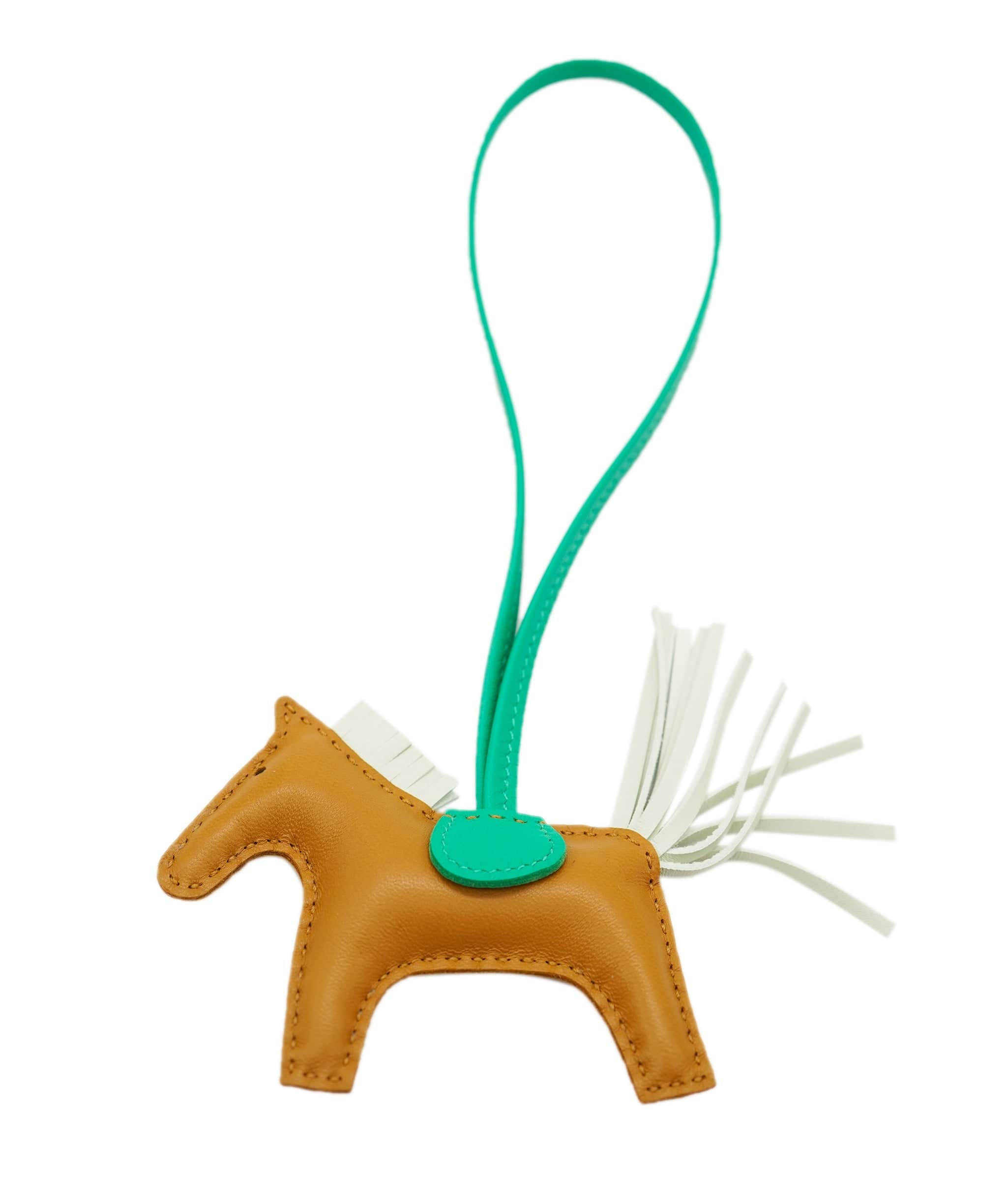 Hermès Rodeo Charm - Gold/Green ALC2141