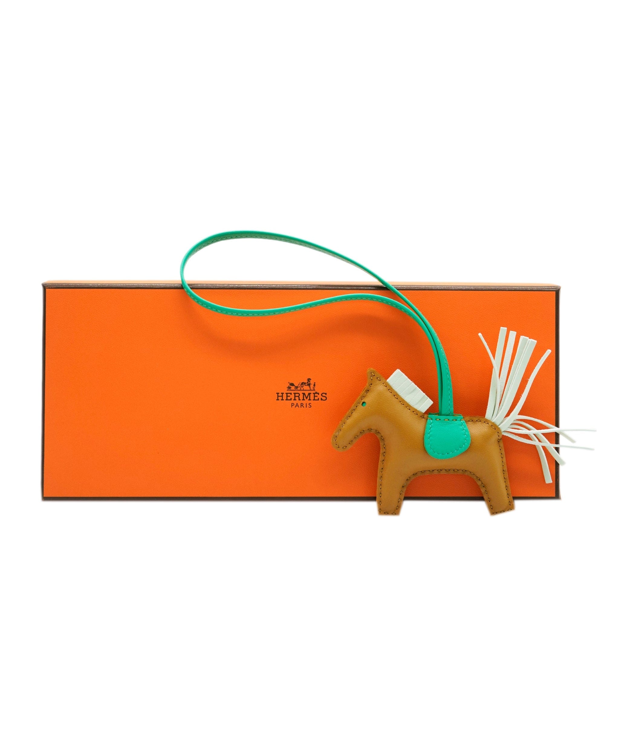 Hermès Rodeo Charm - Gold/Green ALC2141