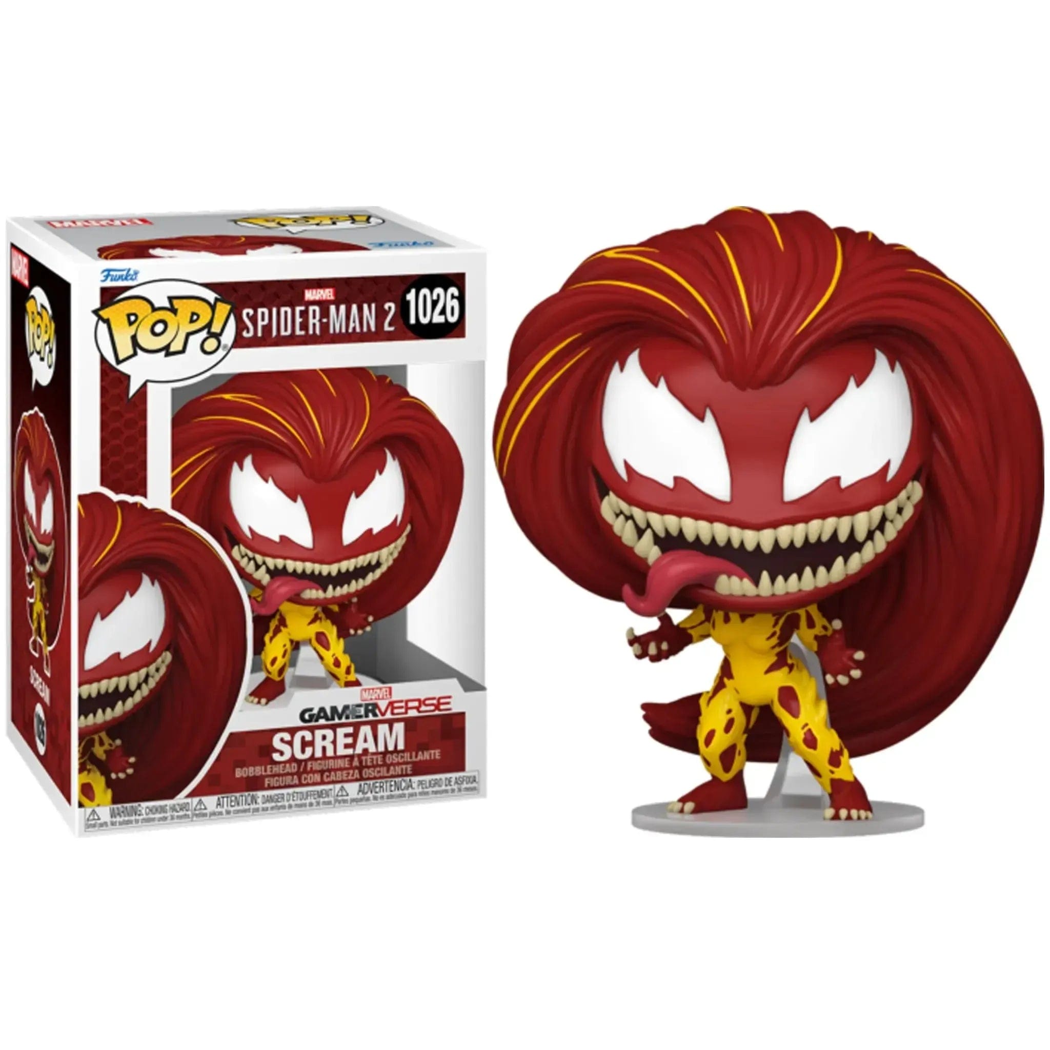 Funko Marvel Gamerverse [Spider - Man 2] - Scream Bobble - Head Figure (4") - Funko - Pop! Series (#1026) - (2024)