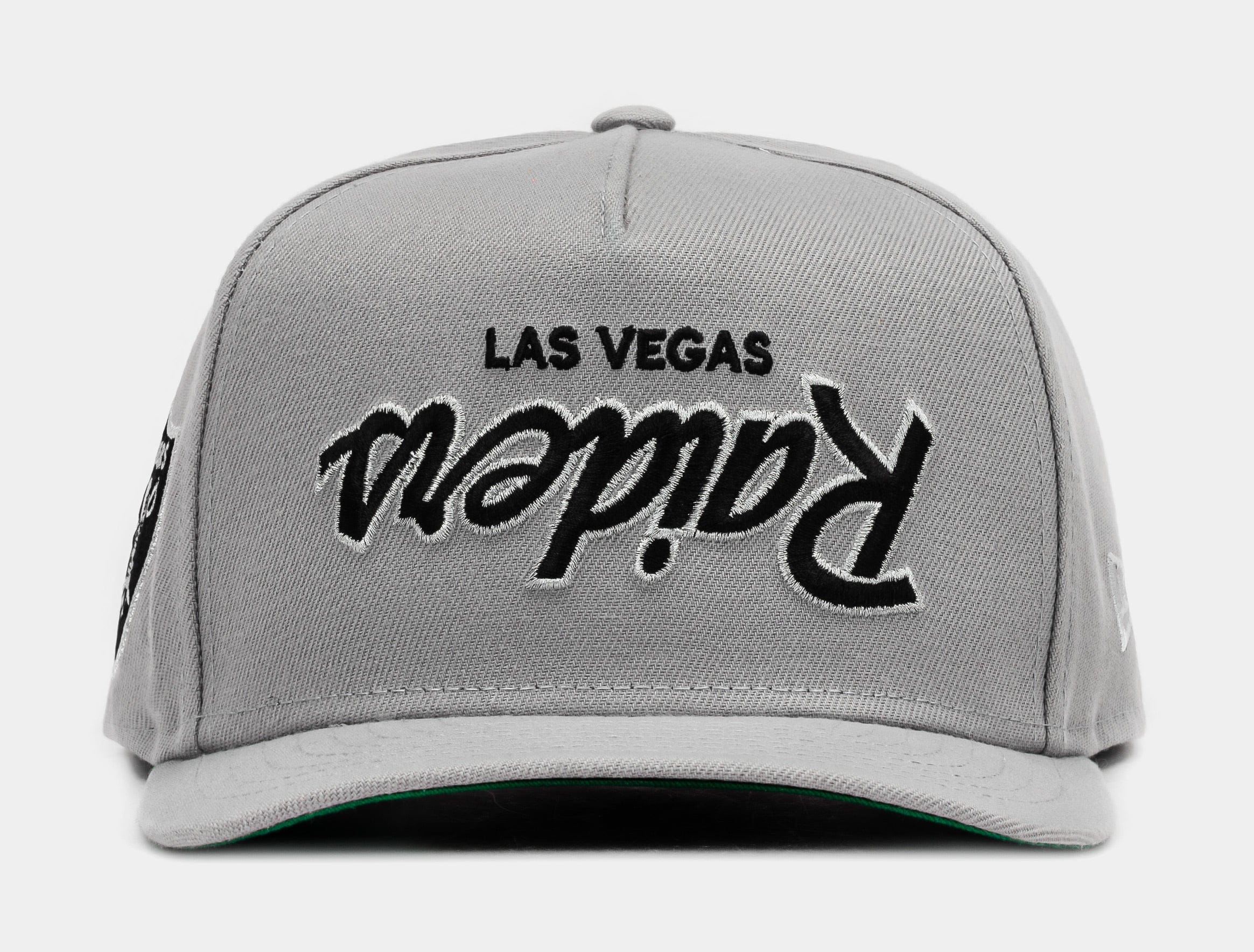 NEW ERA Shoe Palace Exclusive Las Vegas Raiders Upside Down 950AF Snapback Mens Hat (Grey/Black/White)