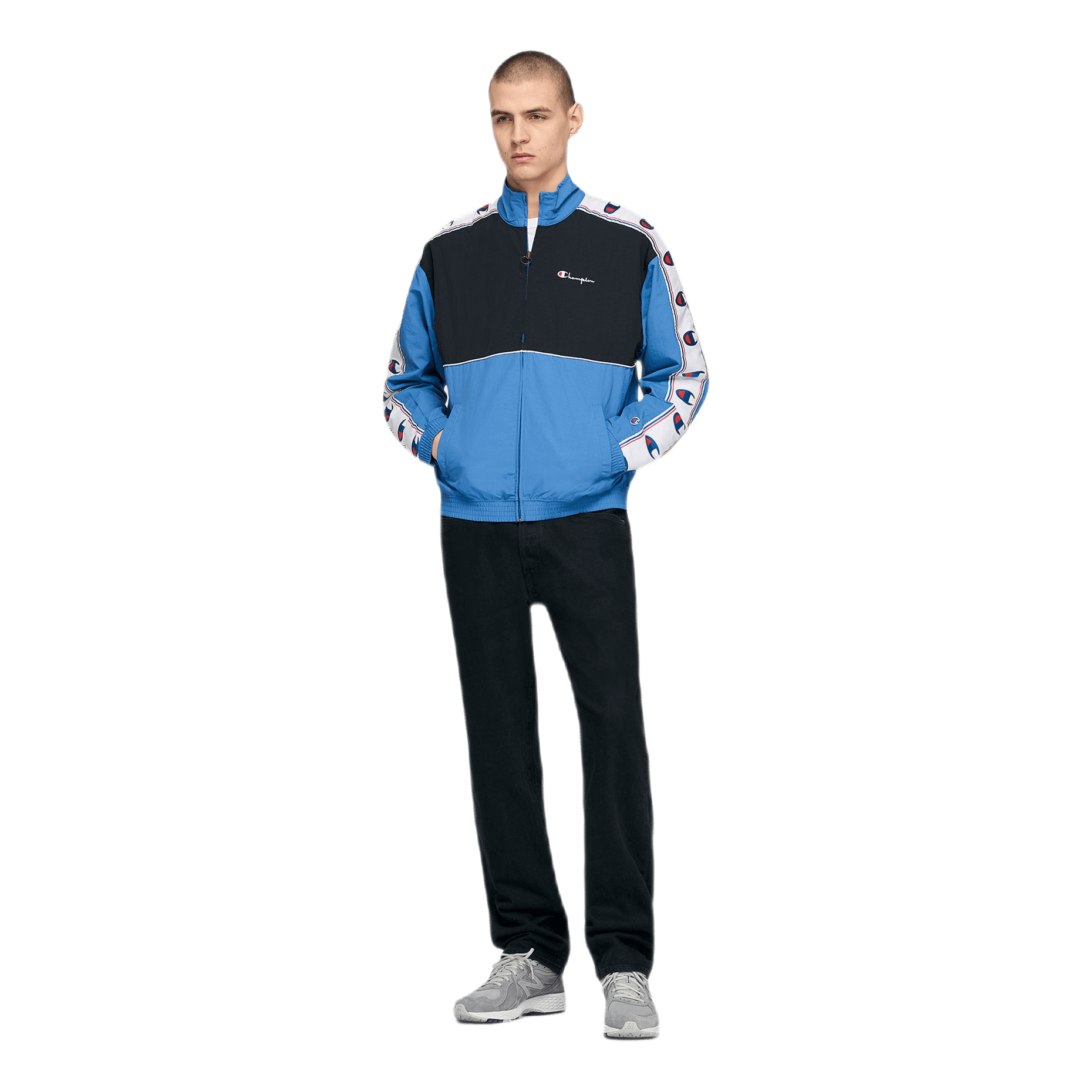 Champion Reverse Weave Full Zip Jacket Blue