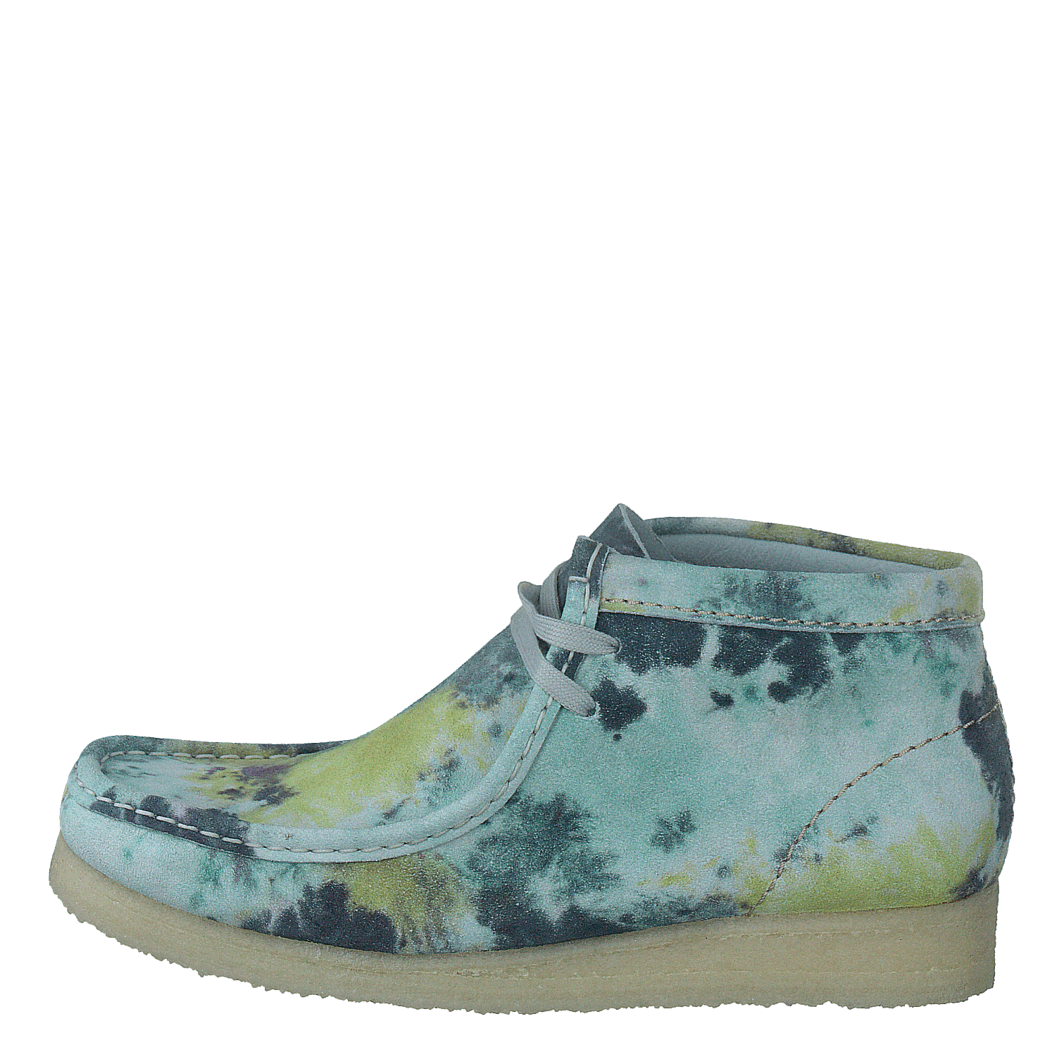 Clarks Originals Wallabee Boot. Turquoise Tiedy