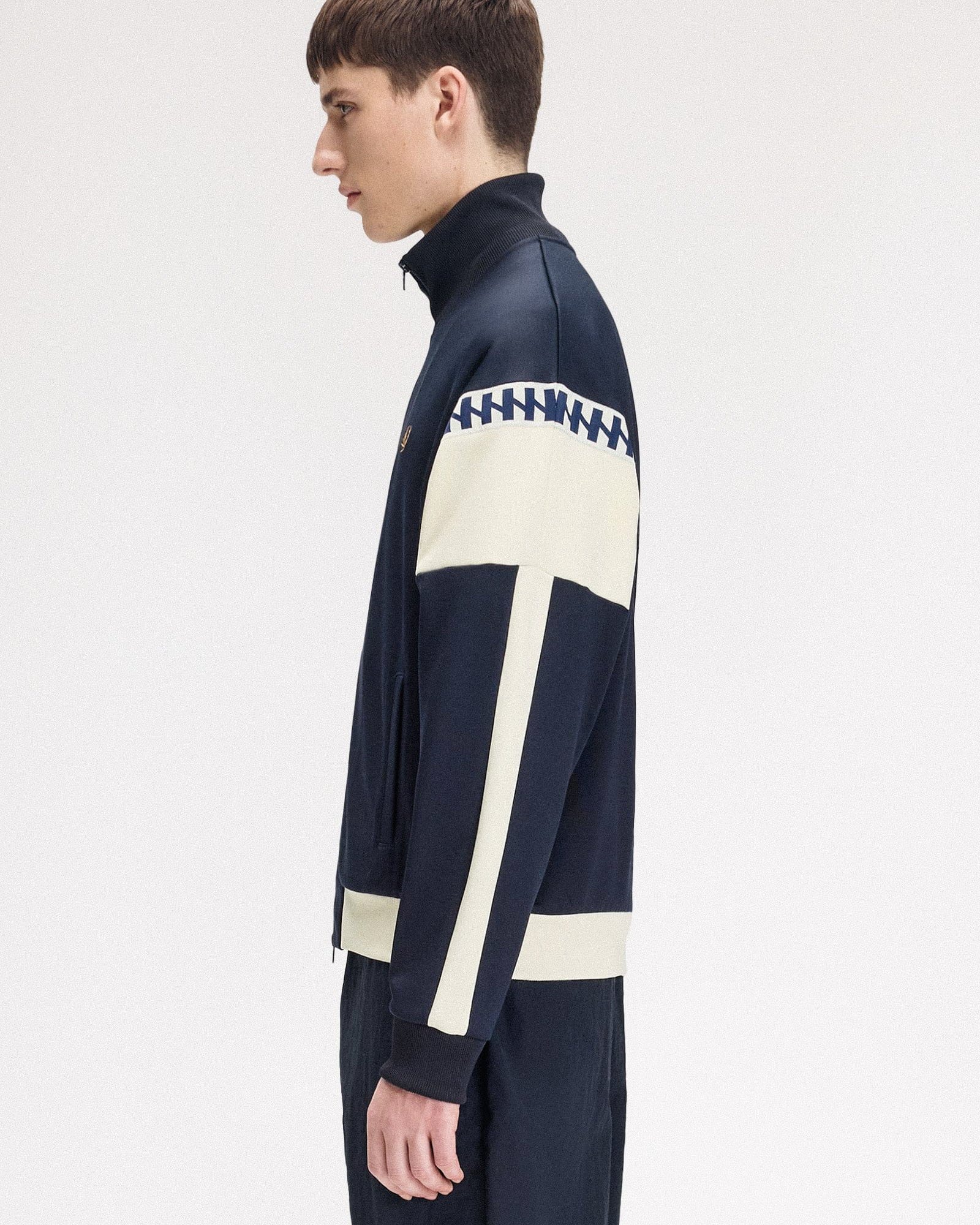 Fred Perry Meyba Cut And Sew Track Jacket