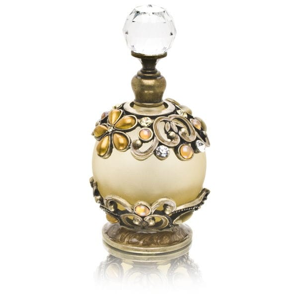 Welforth Perfume Bottle (Flowers with Clear Rhinestones)