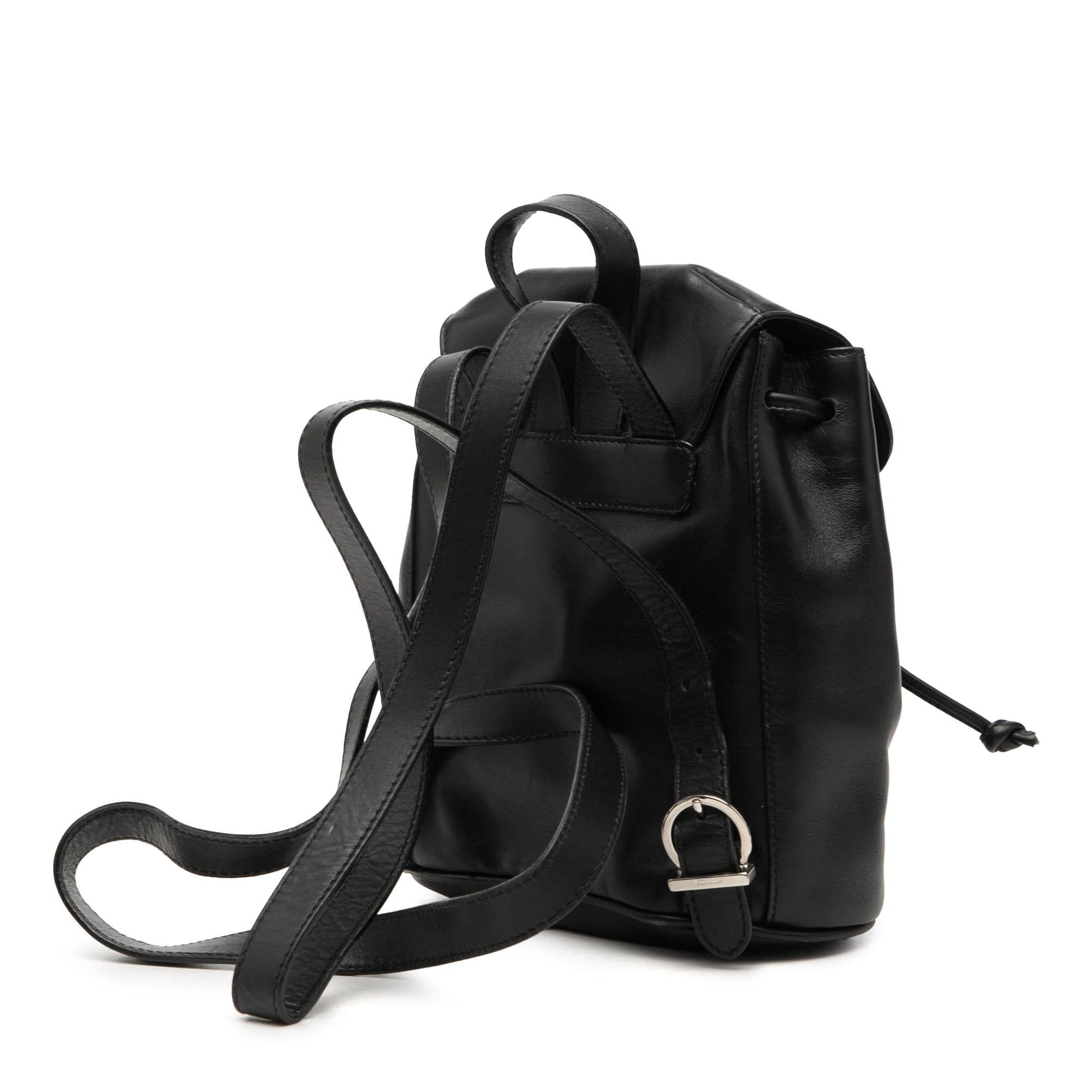 Ferragamo Leather Double Gancini Backpack
