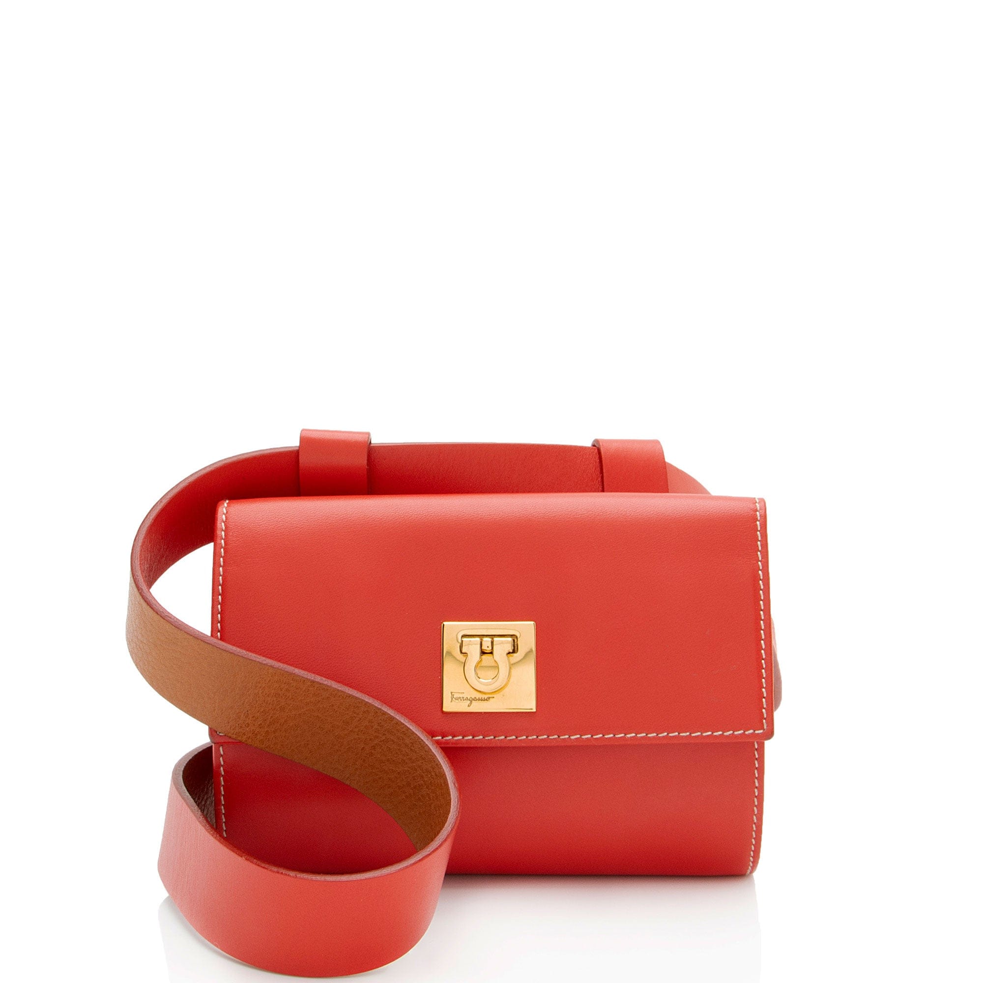 Ferragamo Leather Gancini Belt Bag