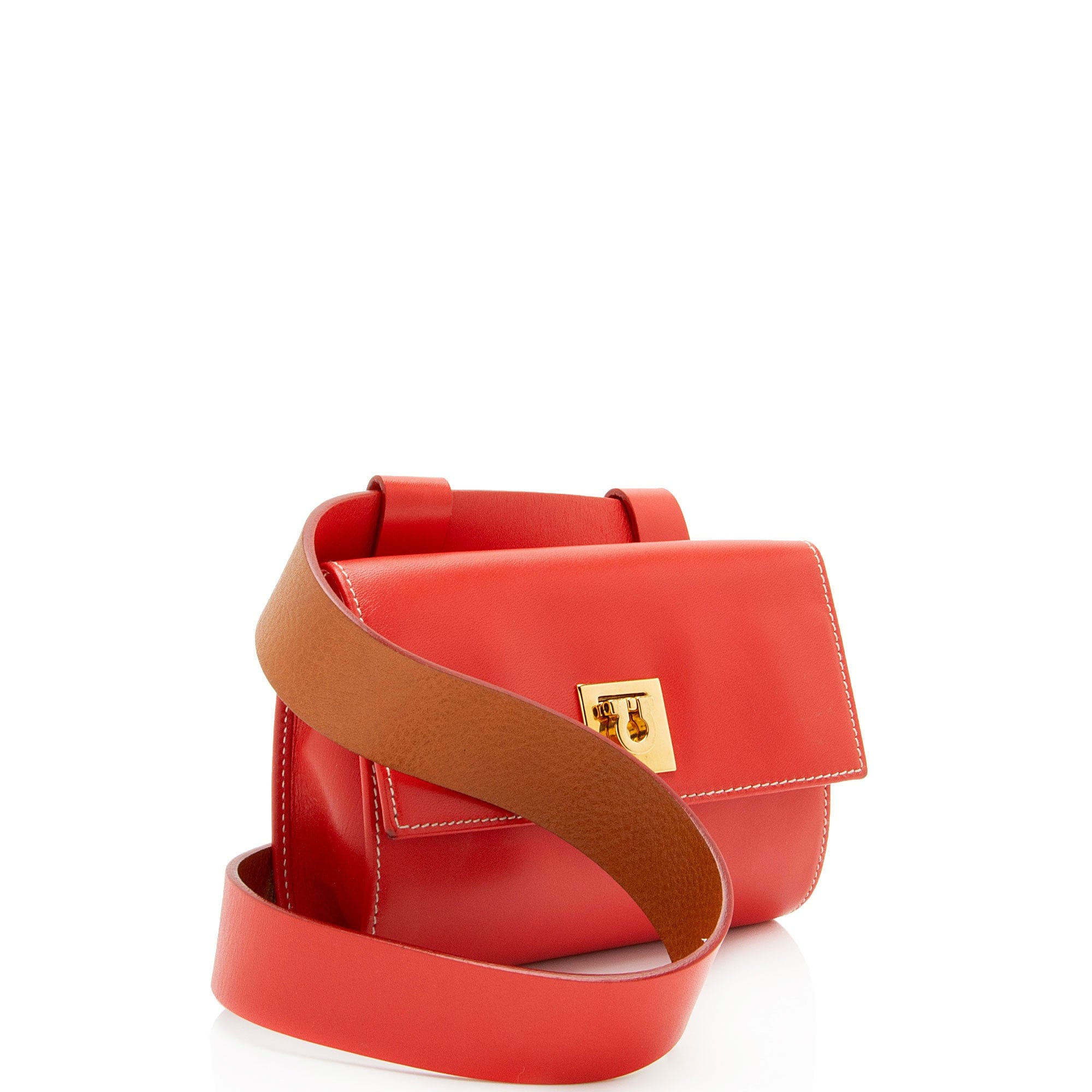 Ferragamo Leather Gancini Belt Bag