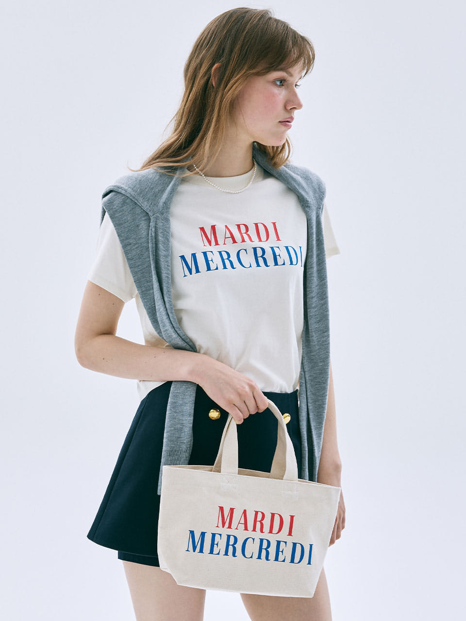 Typo CANVAS TOTE BAG LA TYPO FRANCAISE_CREAM