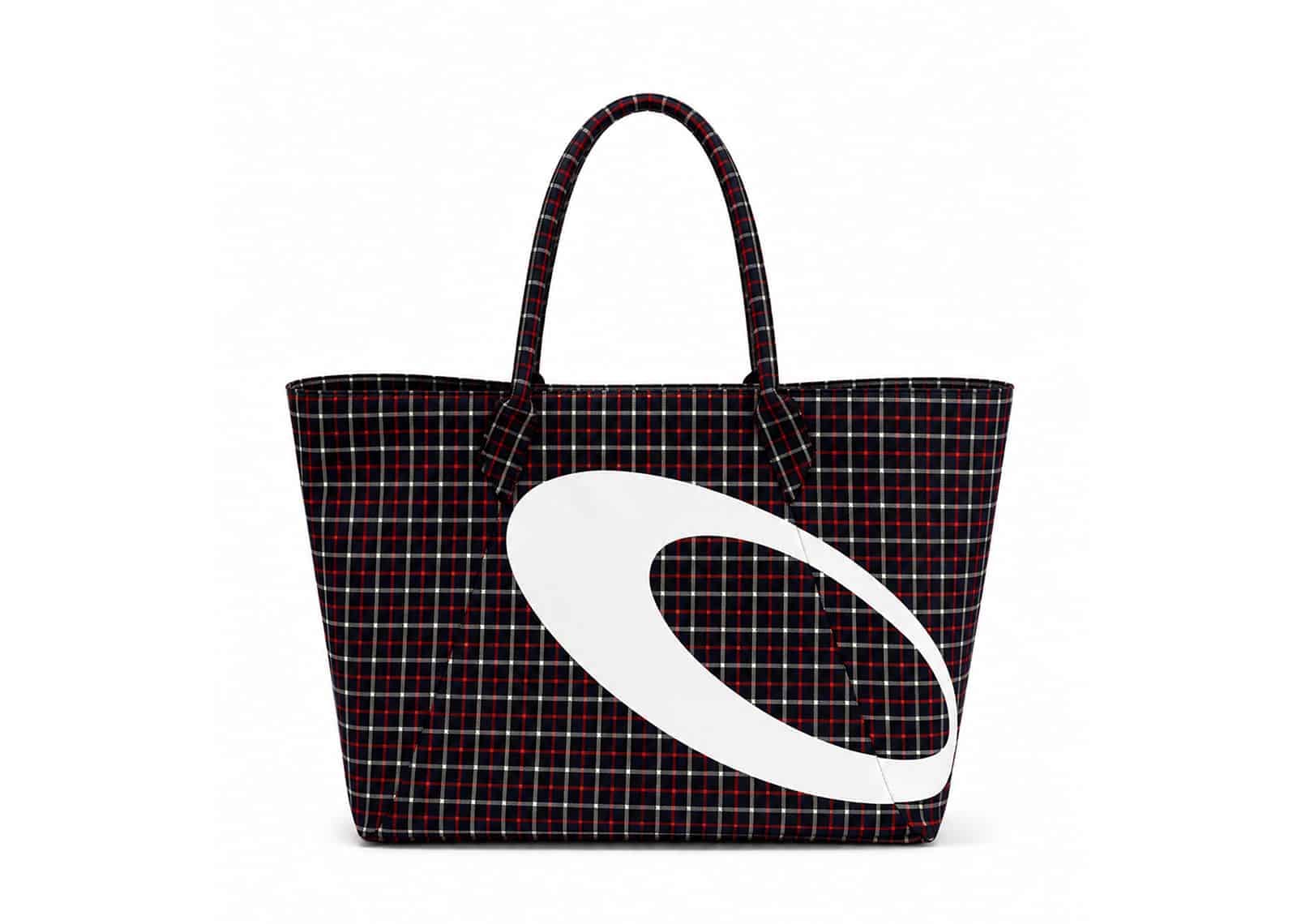 Vulcan Checkered Tote Bag Red