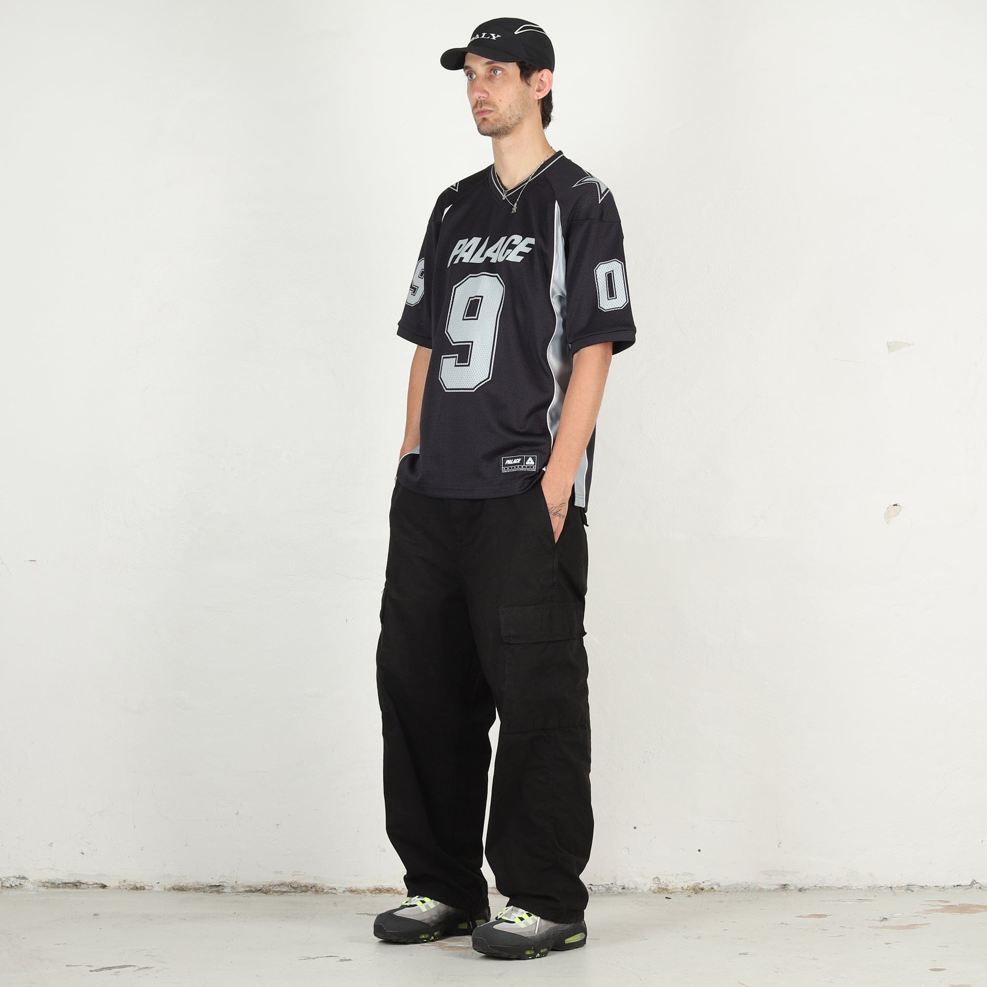 Palace Nein Mesh Jersey - Black