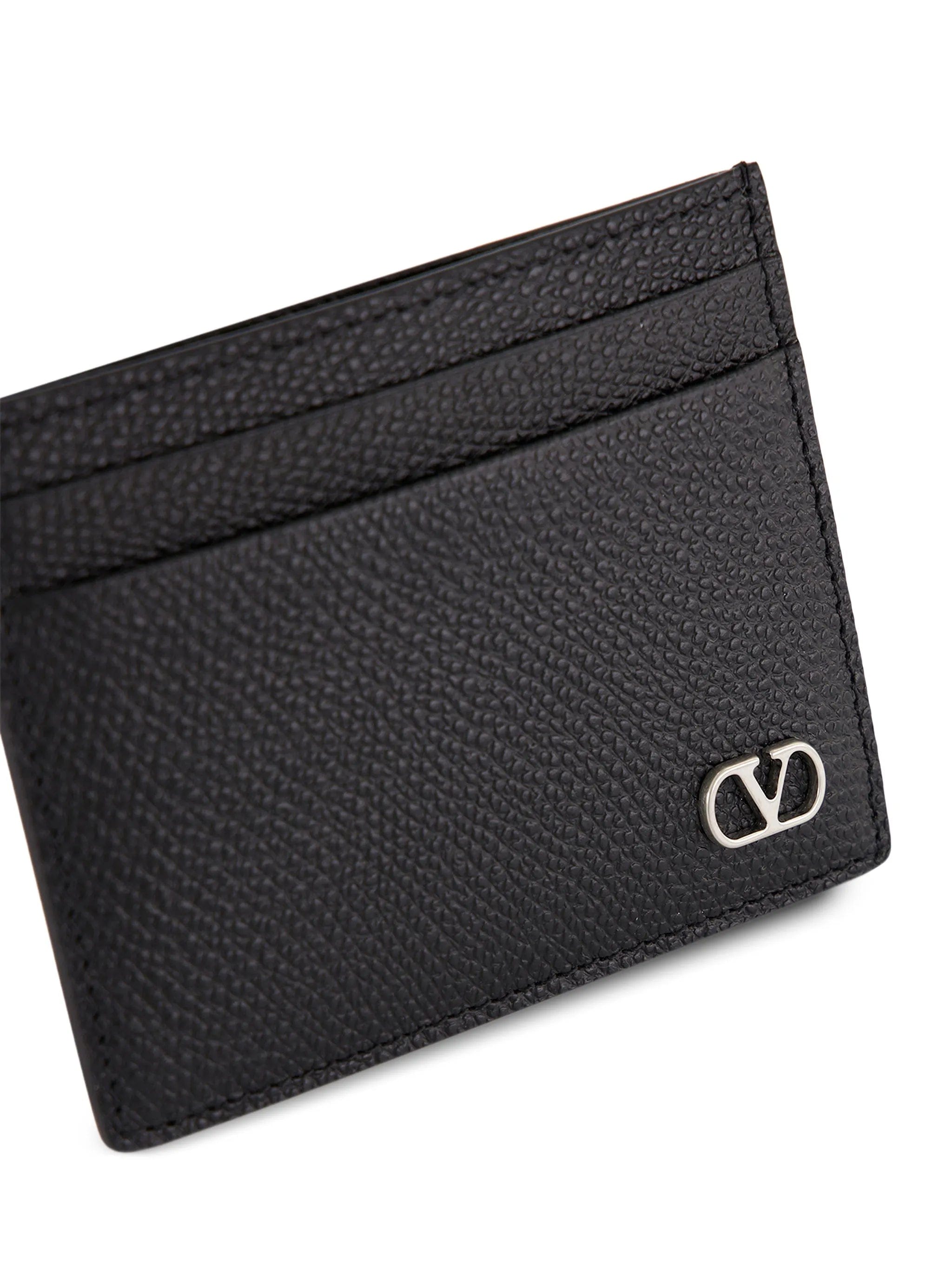 Valentino Garavani VLogo Signature leather card holder