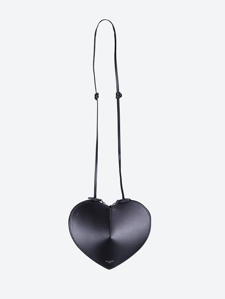 Alaia Leather le cœur shoulder bag
