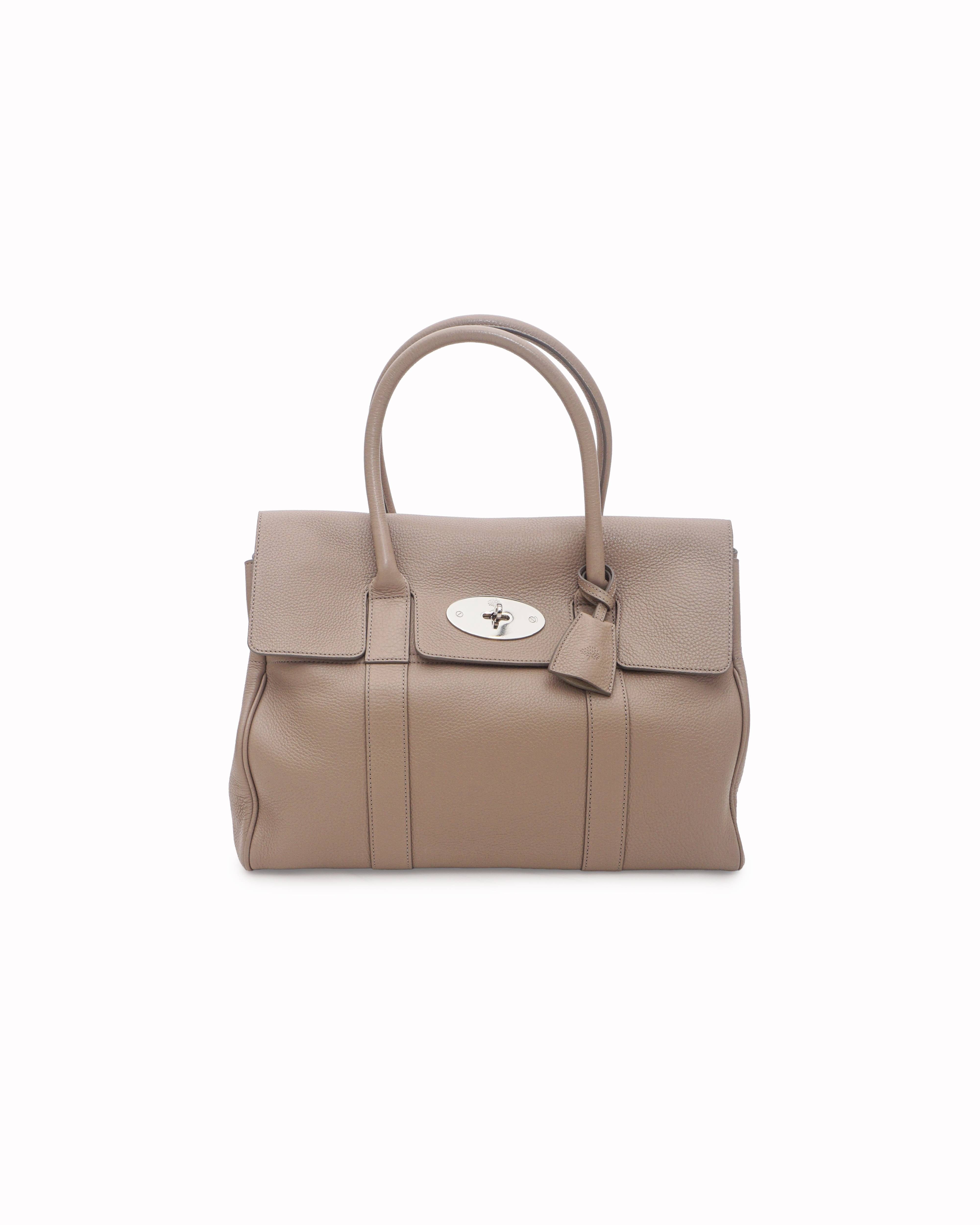 Mulberry Sable Bayswater Grain Leather Shoulder Bag