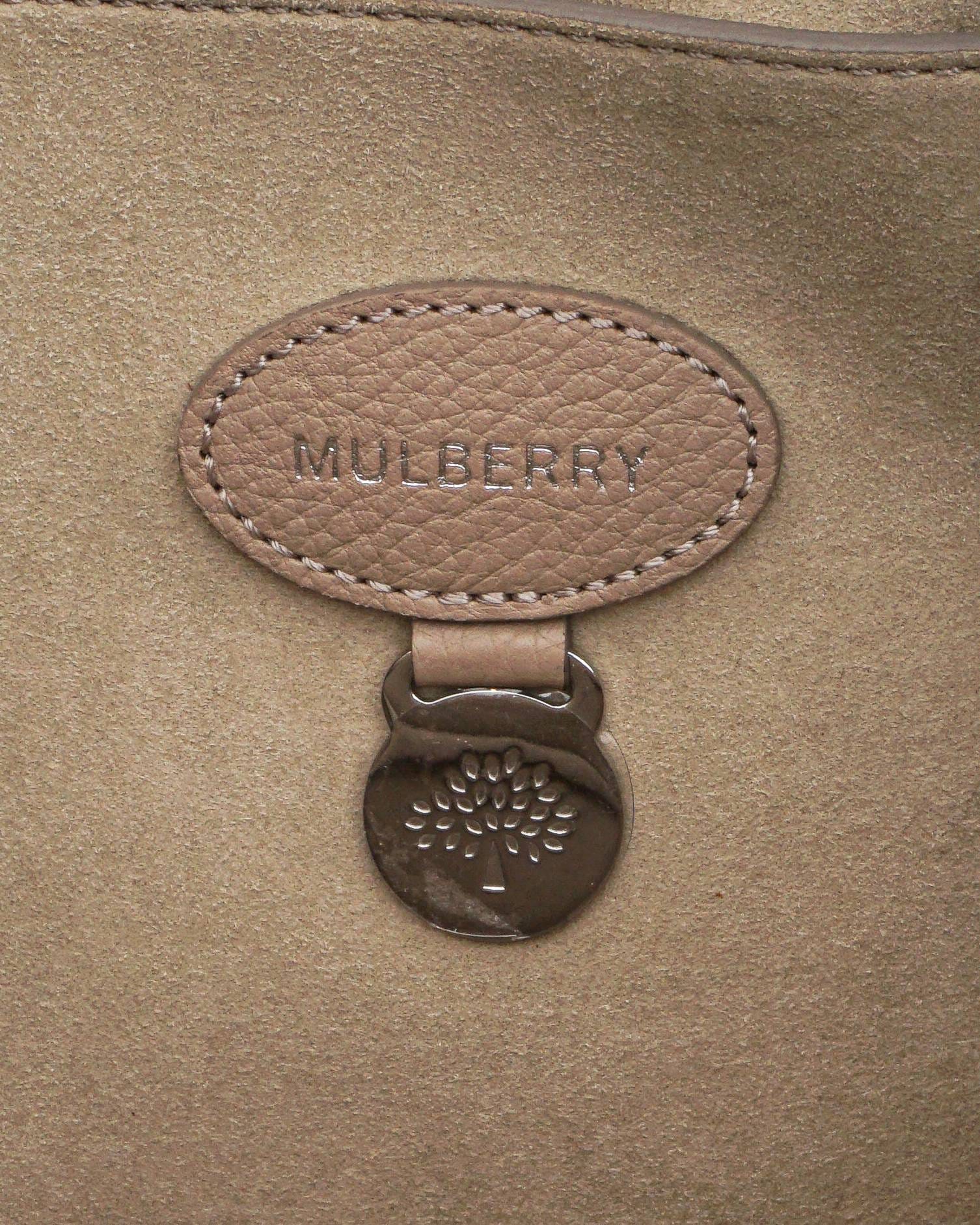 Mulberry Sable Bayswater Grain Leather Shoulder Bag