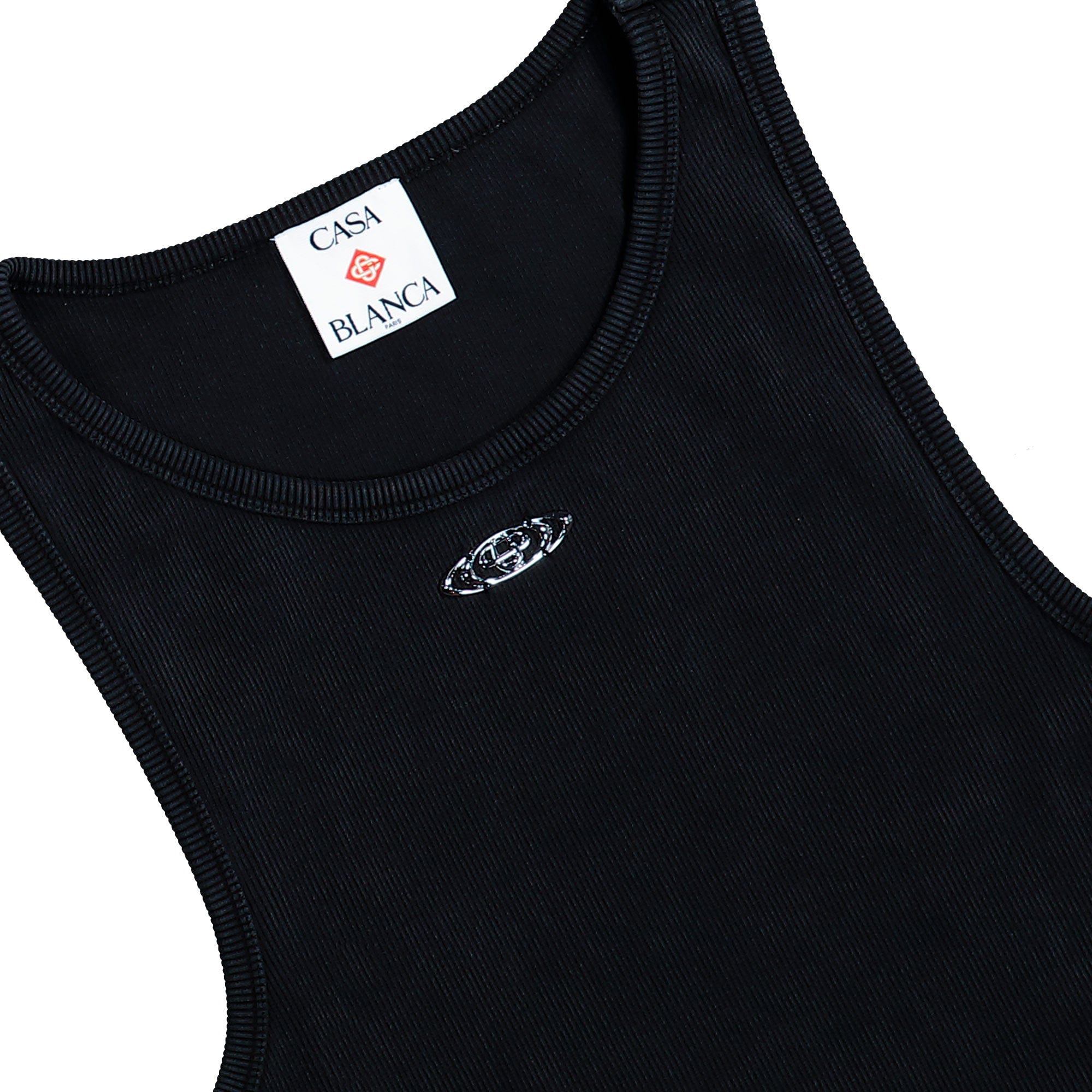 Casablanca Faded Ribbed Tank Top