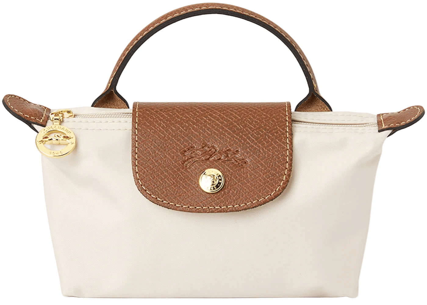 Long Champ Longchamp Le Pliage Pouch Tote Beige