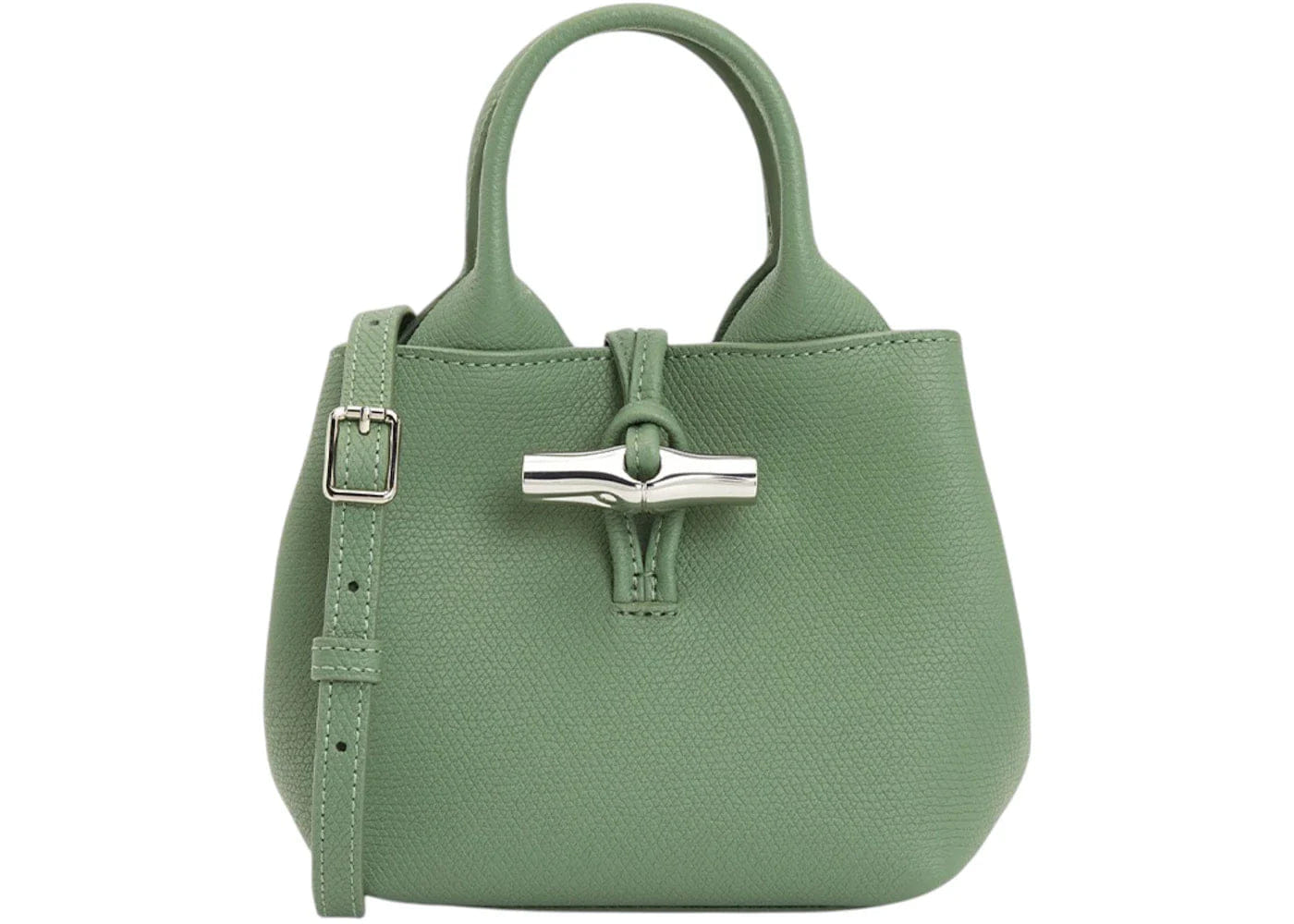Long Champ Longchamp Le Roseau Xs Tote Green