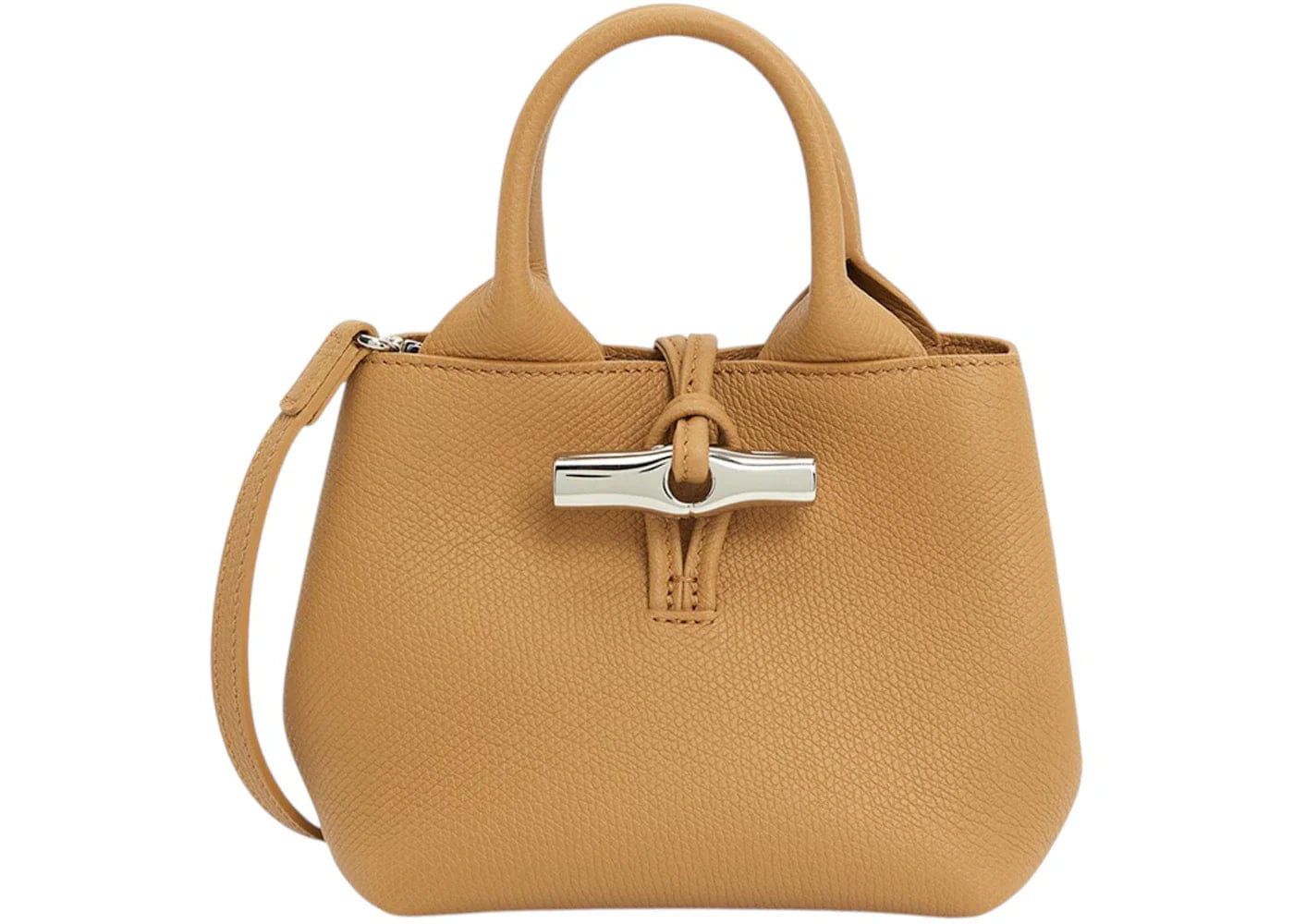 Long Champ Longchamp Le Roseau Xs Tote Camel