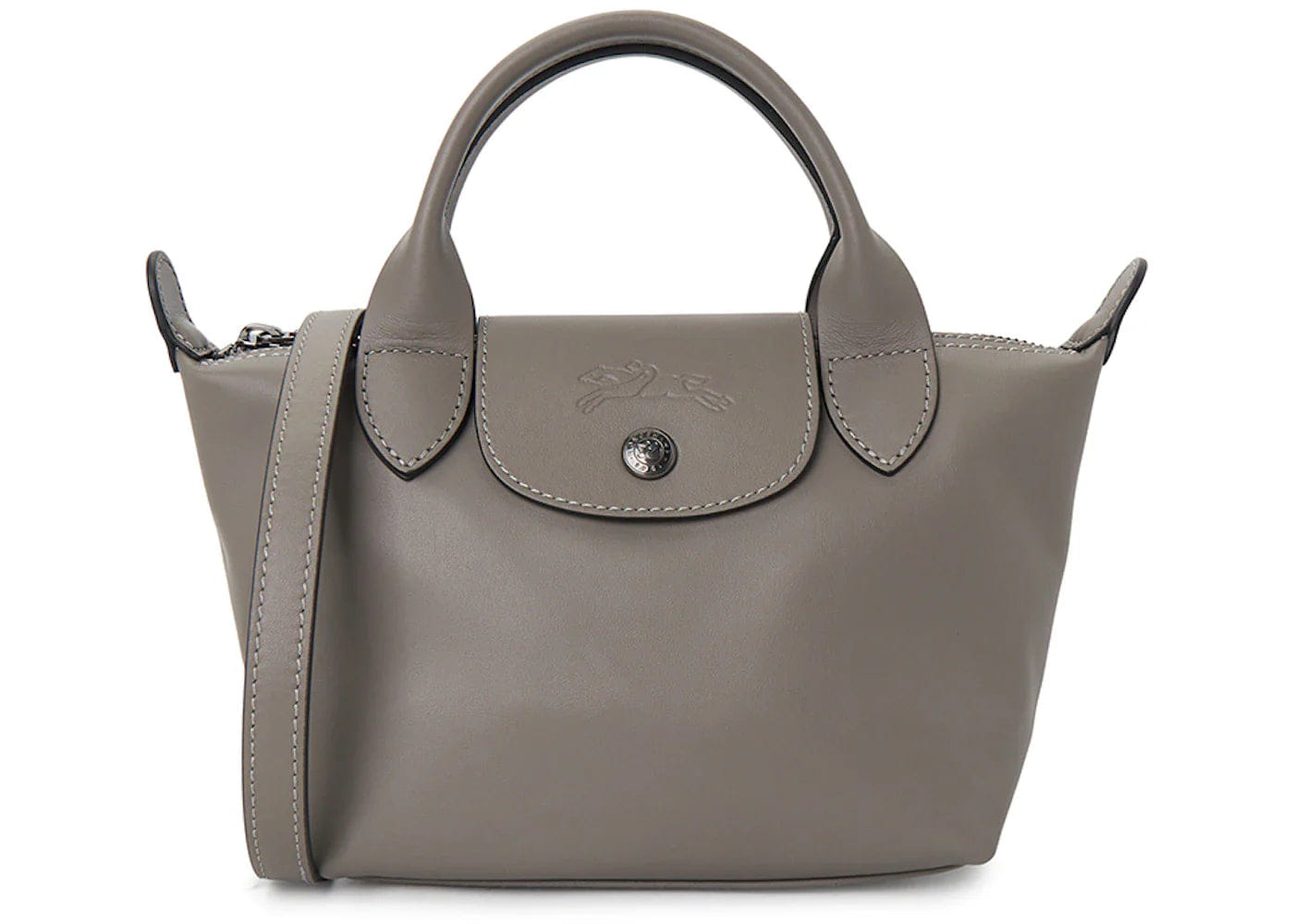 Long Champ Longchamp Le Pliage Xtra Xs Tote Bag Gray