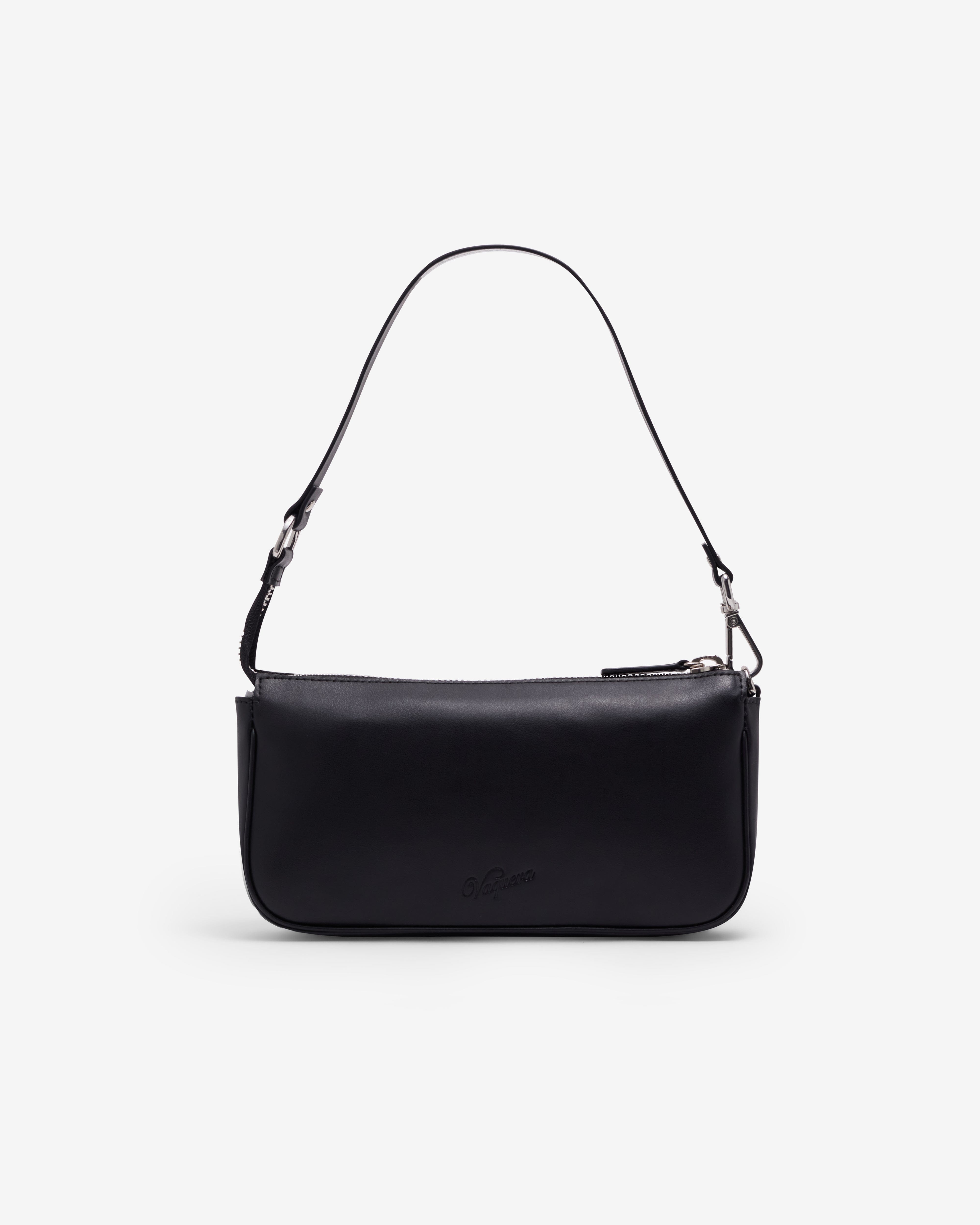 VAQUERA - Women's Trompe L'Oeil Pochette Bag Leather - (Black)