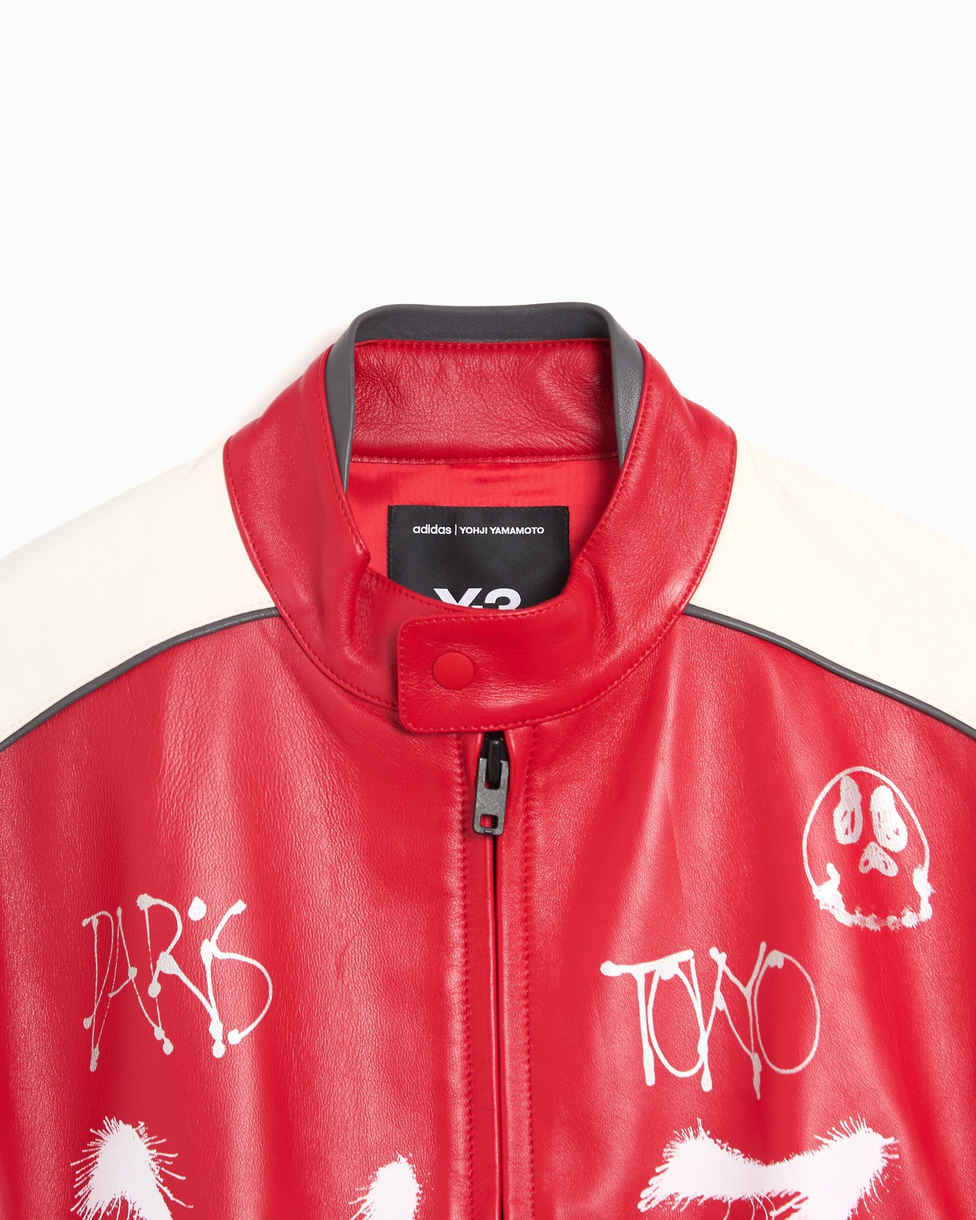 Y-3 Chaqueta de cuero con gráfico Relaxed Y - 3 Chito Unisex