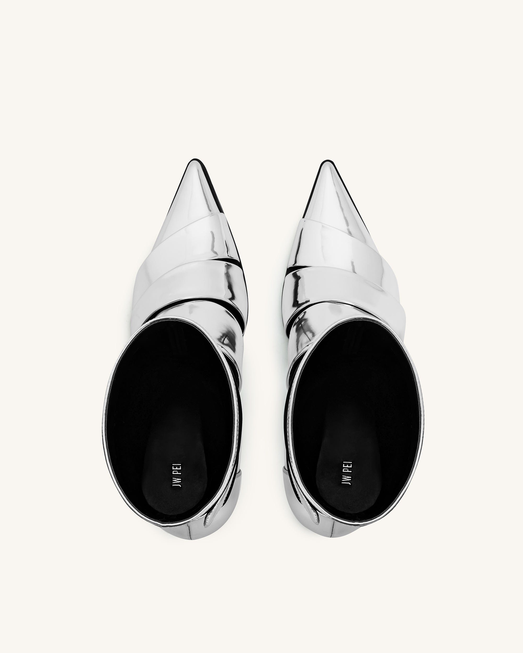 Jw Pei Emily Strap Ankle Boots Silver
