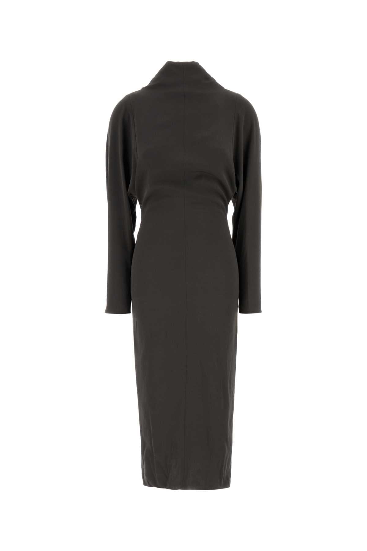 Giorgio Armani Stretch Crepe Dress — Gray