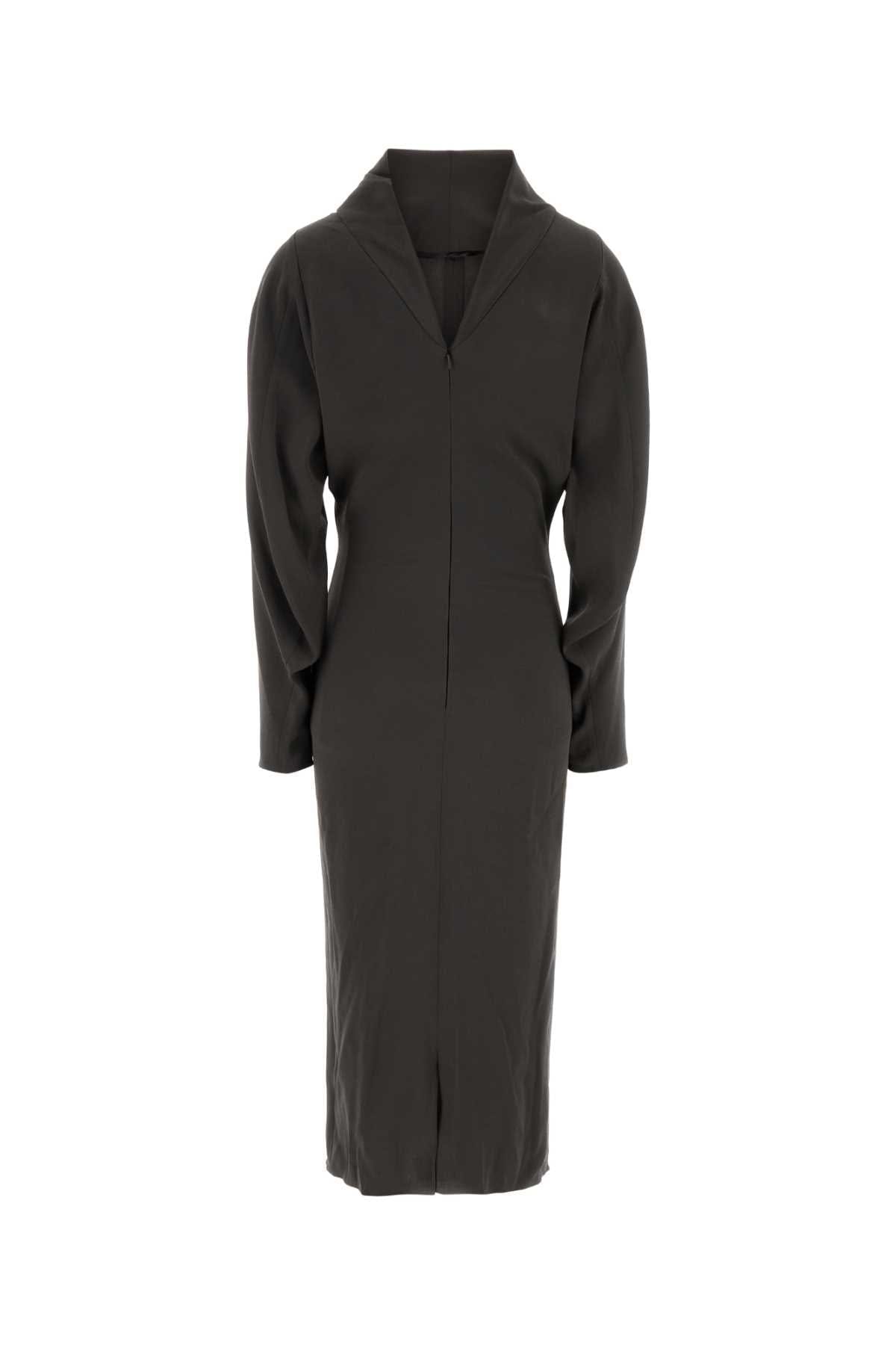 Giorgio Armani Stretch Crepe Dress — Gray