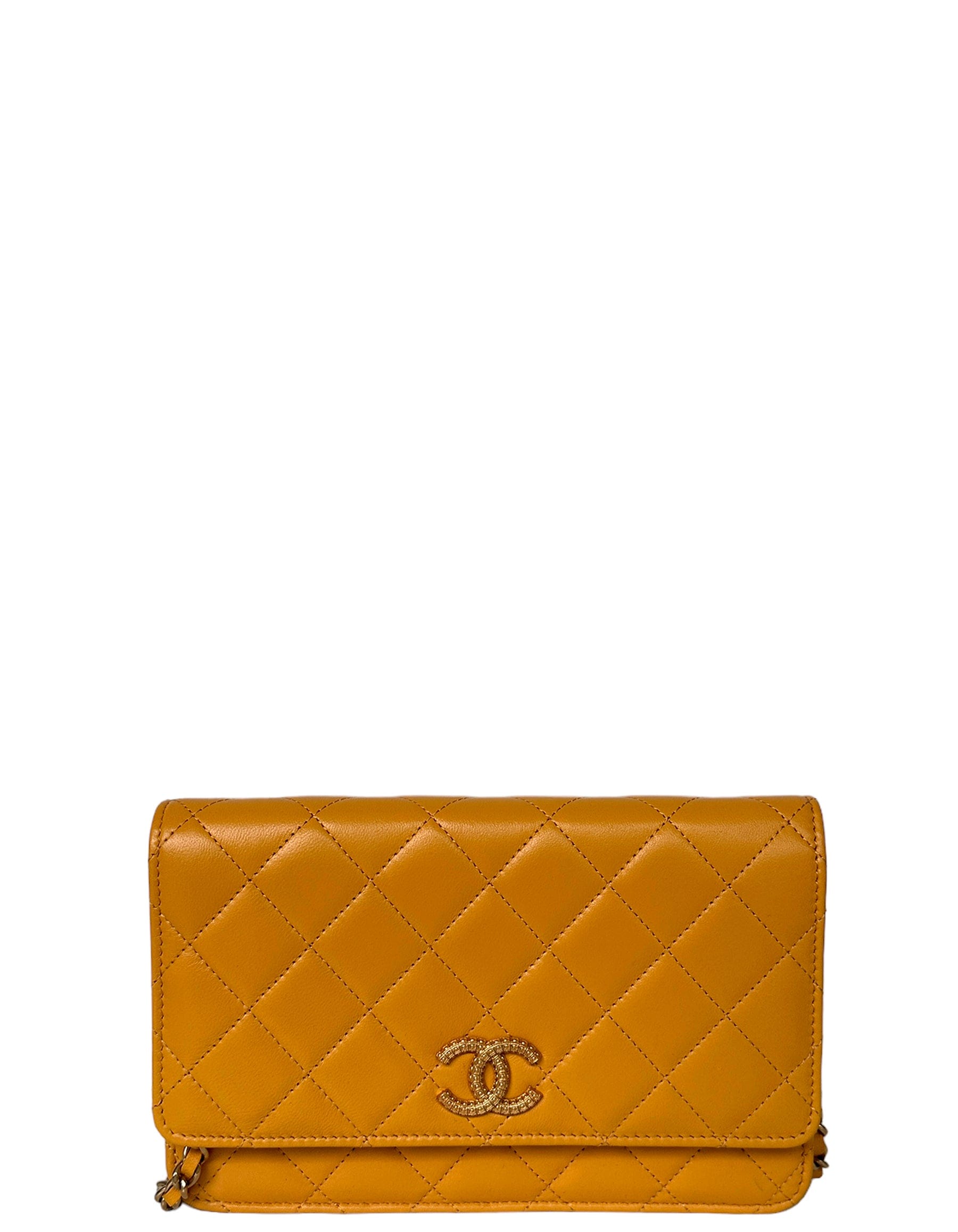 ASC Resale Chanel '23 NEW Yellow Quilted WOC Crossbody