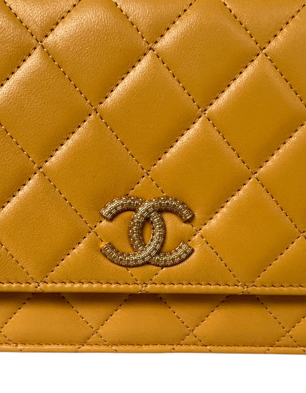 ASC Resale Chanel '23 NEW Yellow Quilted WOC Crossbody