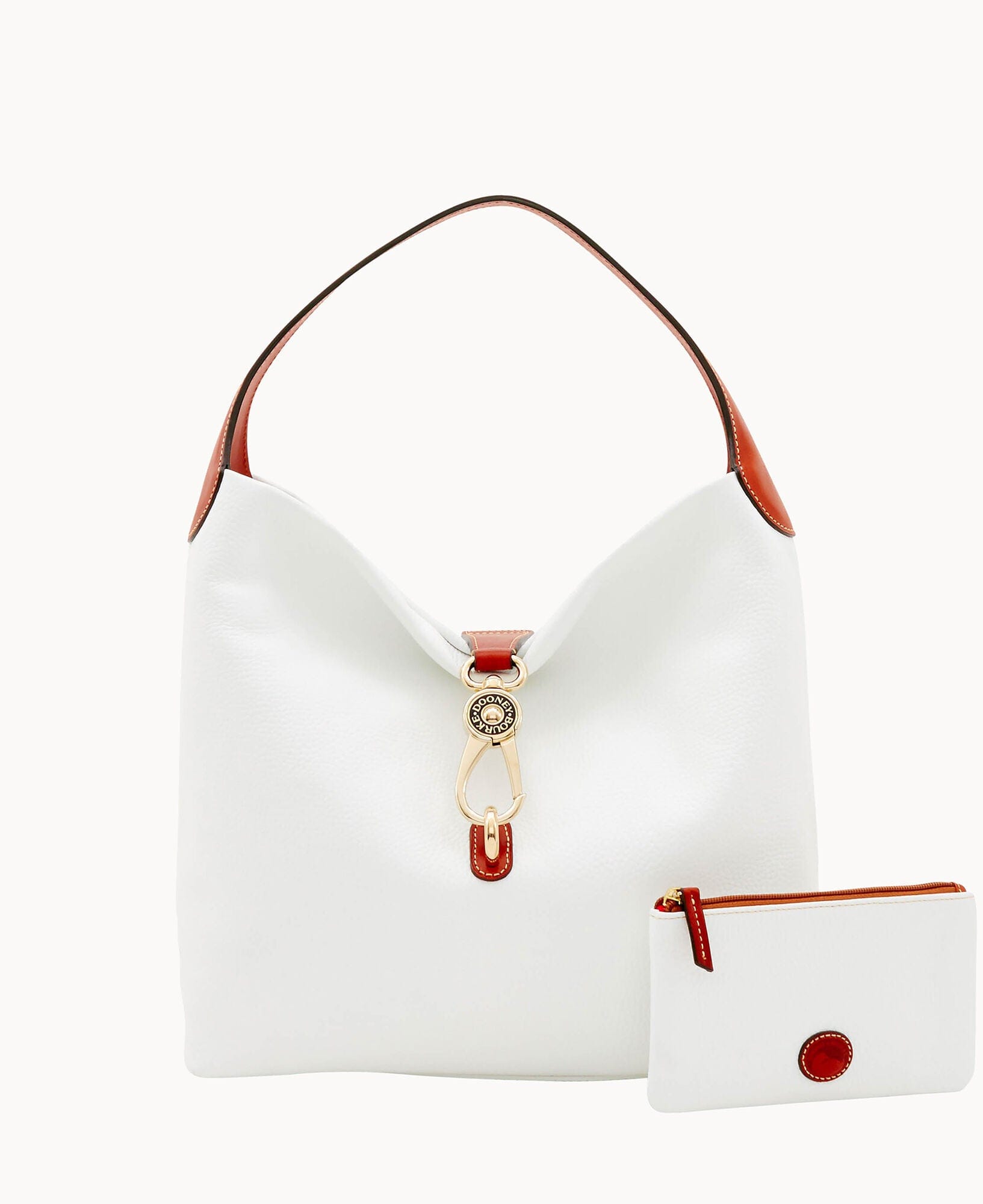 Dooney & Bourke Pebble Grain Logo Lock Shoulder Bag