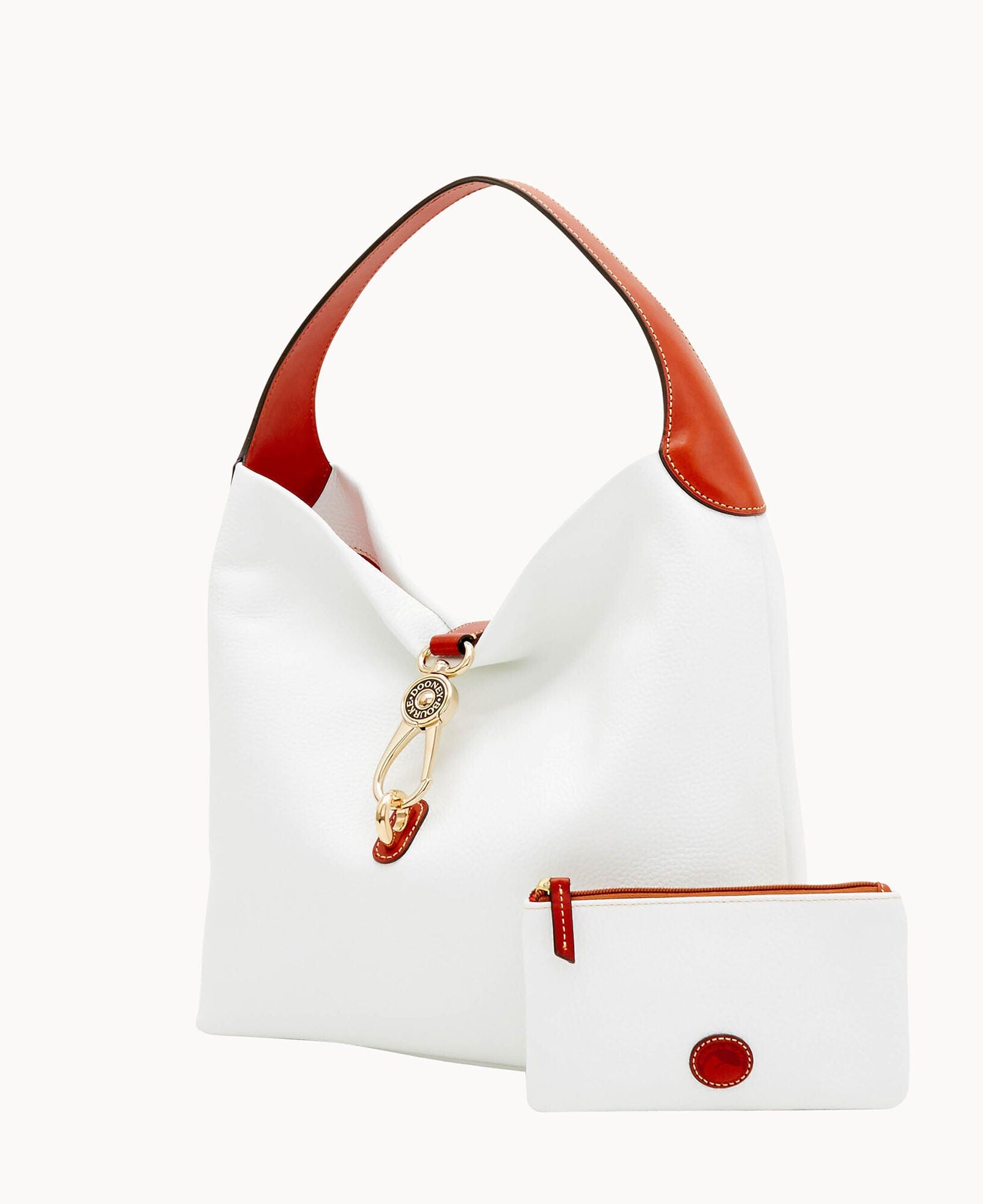 Dooney & Bourke Pebble Grain Logo Lock Shoulder Bag