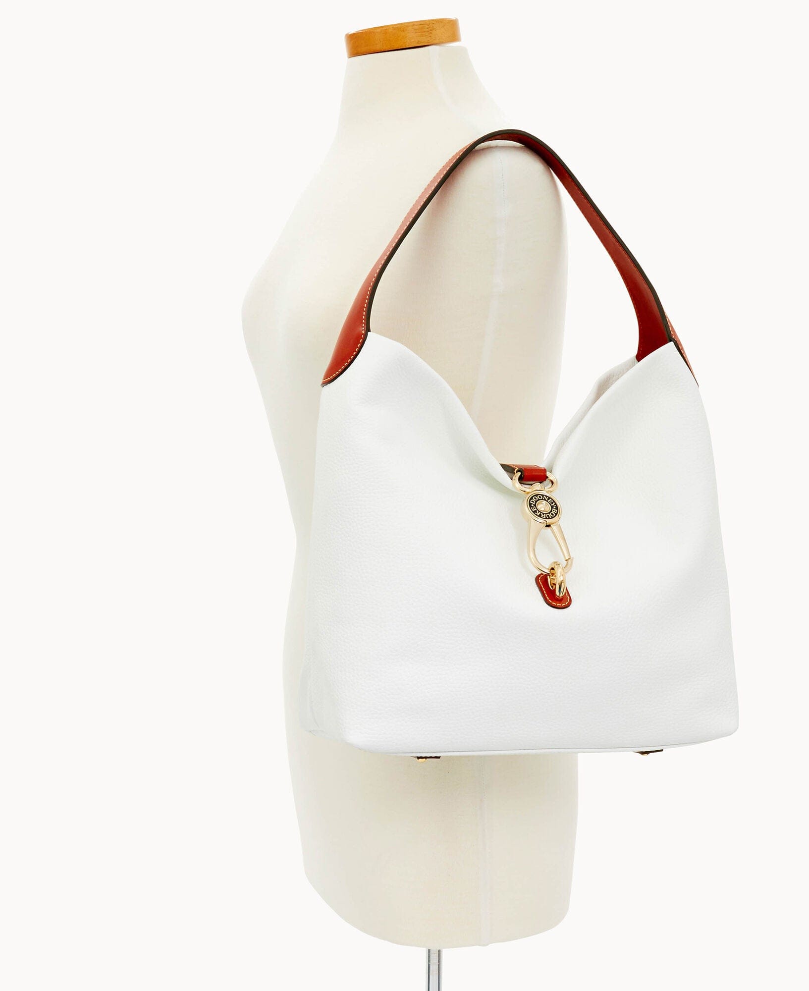 Dooney & Bourke Pebble Grain Logo Lock Shoulder Bag