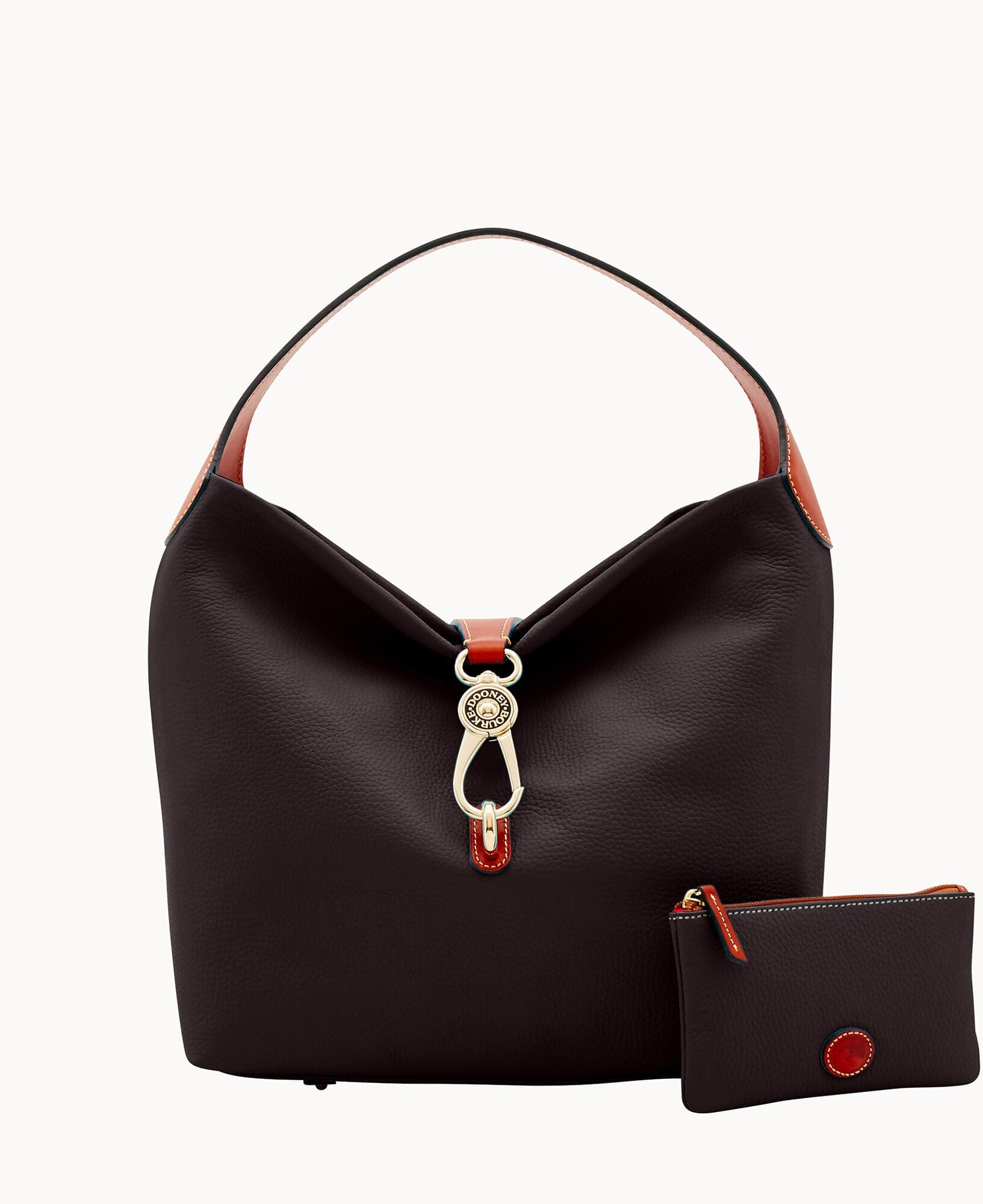 Dooney & Bourke Pebble Grain Logo Lock Shoulder Bag