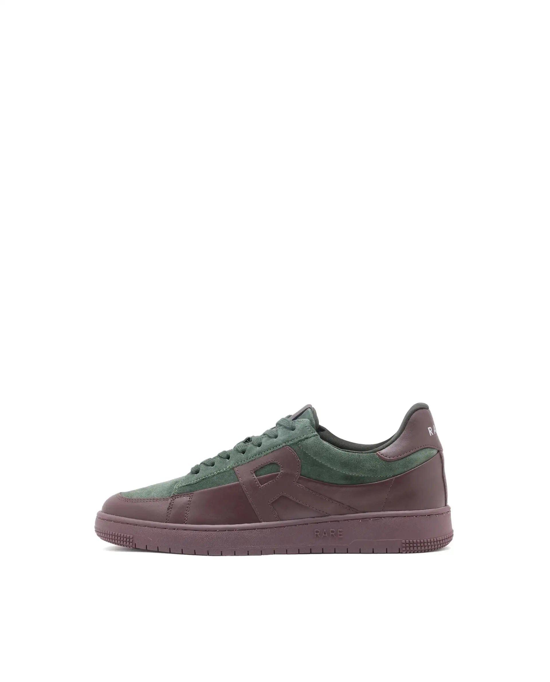 RAREZ Rare Rabbit Men Terra Brown Genuine Leather And Suede Upper Low - Top Multi Color Lace - Up Shoes