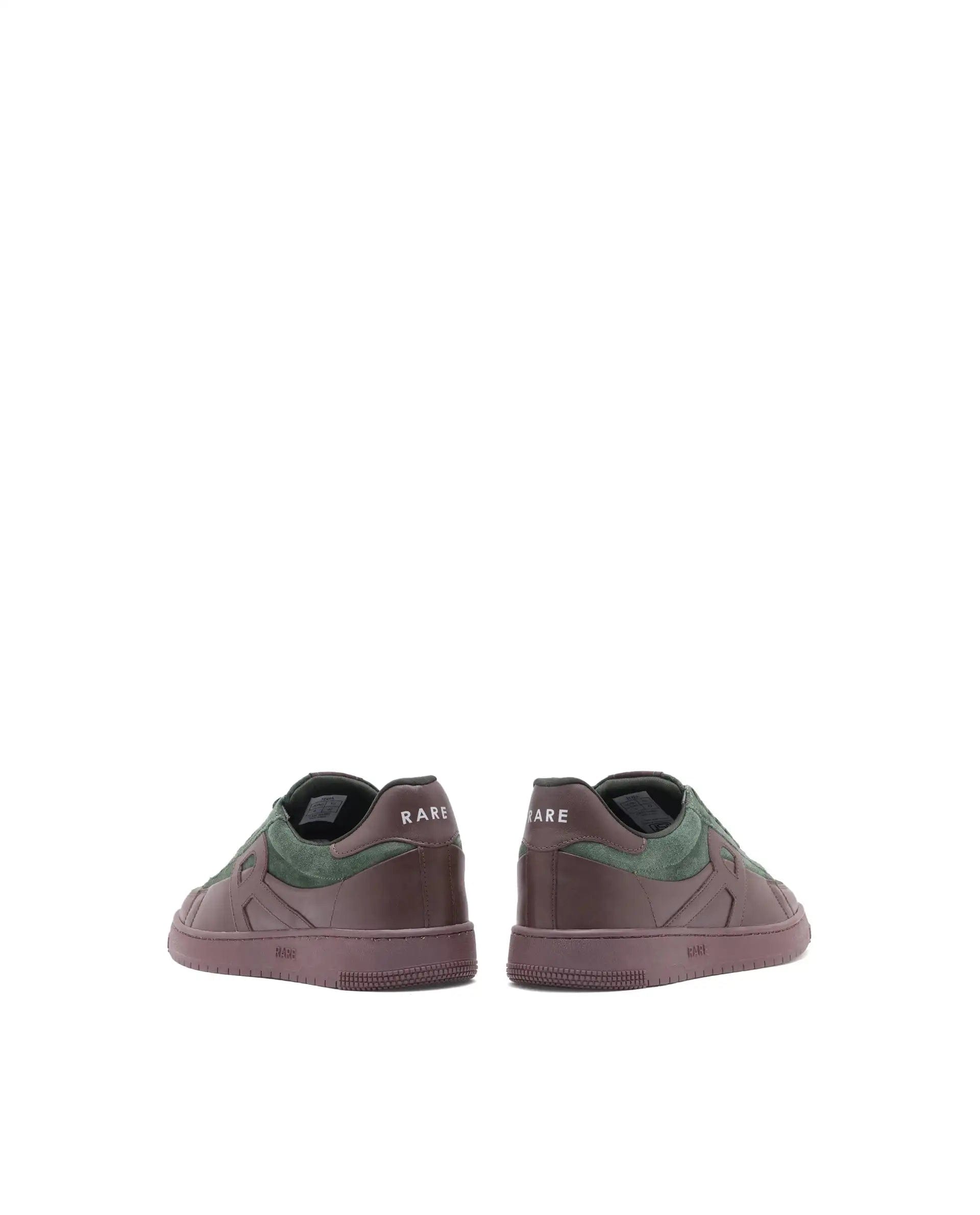 RAREZ Rare Rabbit Men Terra Brown Genuine Leather And Suede Upper Low - Top Multi Color Lace - Up Shoes