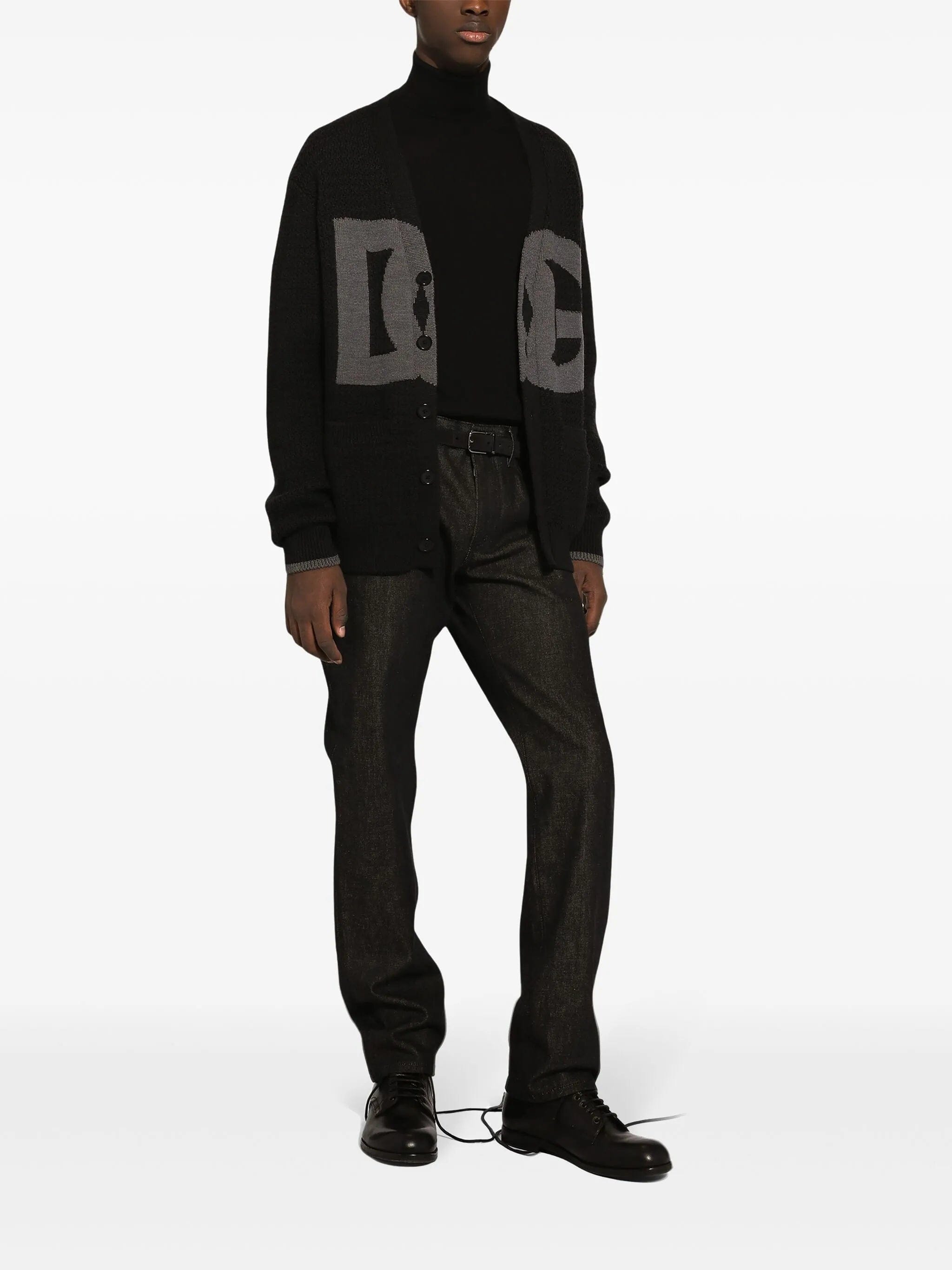 Dolce & Gabbana logo - intarsia cardigan