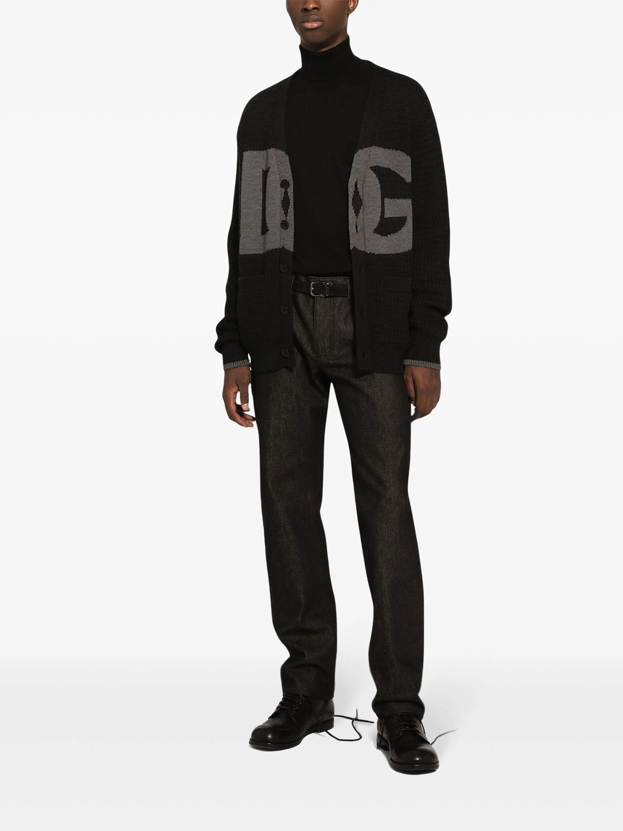 Dolce & Gabbana logo - intarsia cardigan