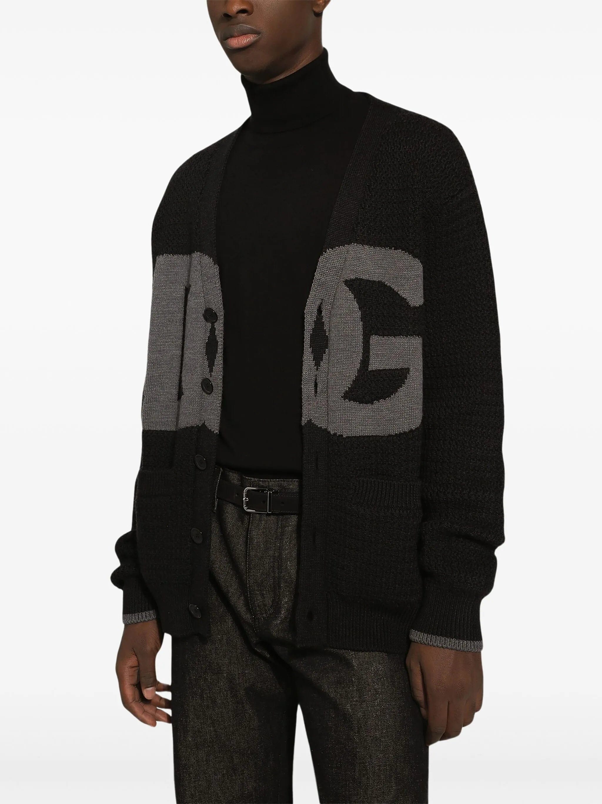 Dolce & Gabbana logo - intarsia cardigan