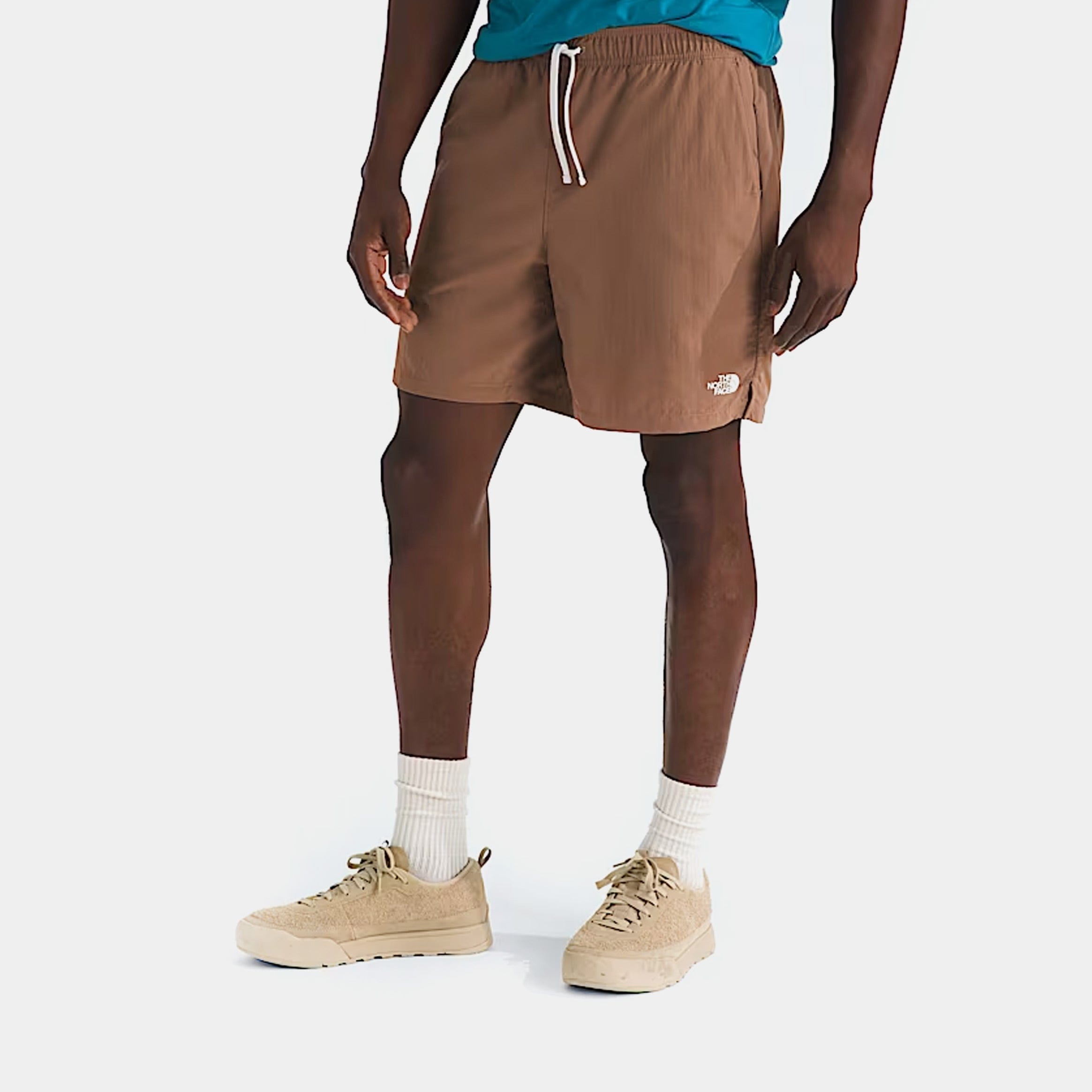 THE NORTH FACE Action 2.0 Mens Shorts (Brown/White)