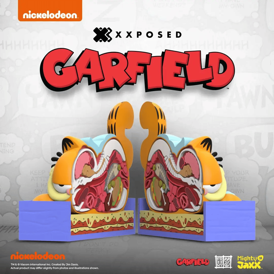 Medicom Toy MIGHTY JAXX XXPOSED Garfield 加菲猫 7'' Polystone Art Collectible